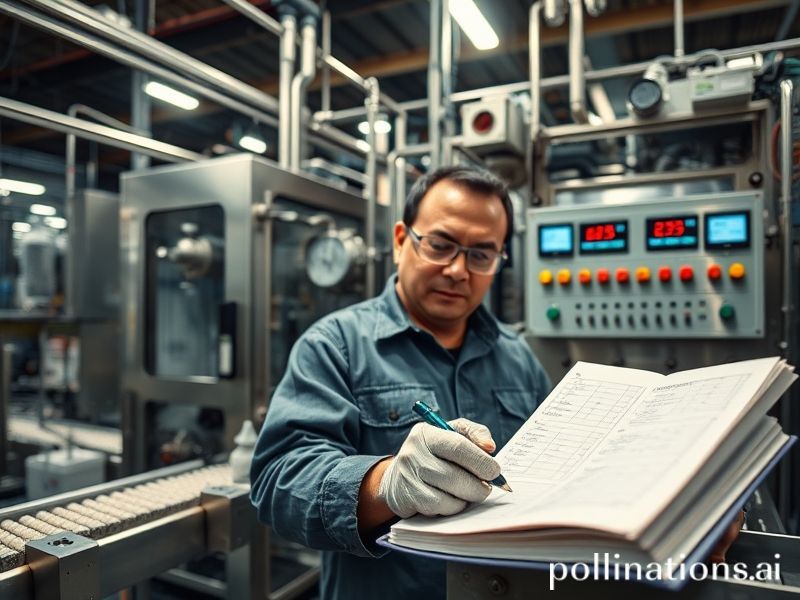 蘋果飲料生產(chǎn)線日常維護(hù)記錄場景