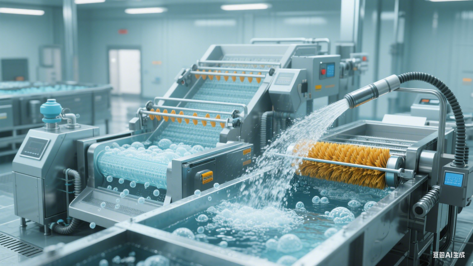 連續(xù)式蔬菜清洗漂燙流水線物料浪費(fèi)規(guī)避策略?(圖8)