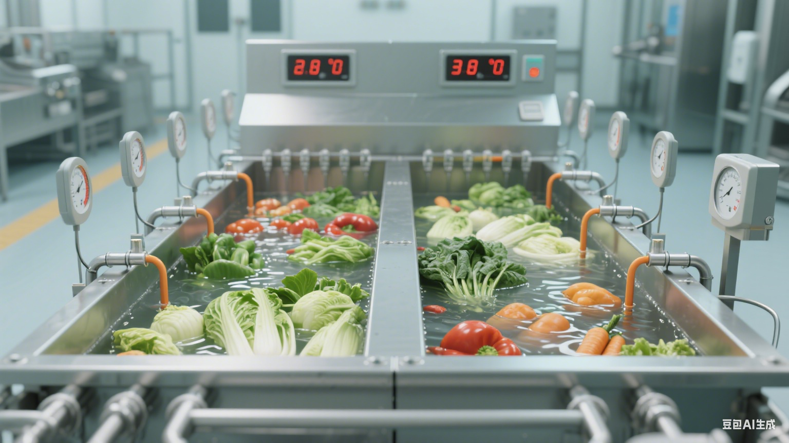 連續(xù)式蔬菜清洗漂燙流水線物料浪費(fèi)規(guī)避策略?(圖13)