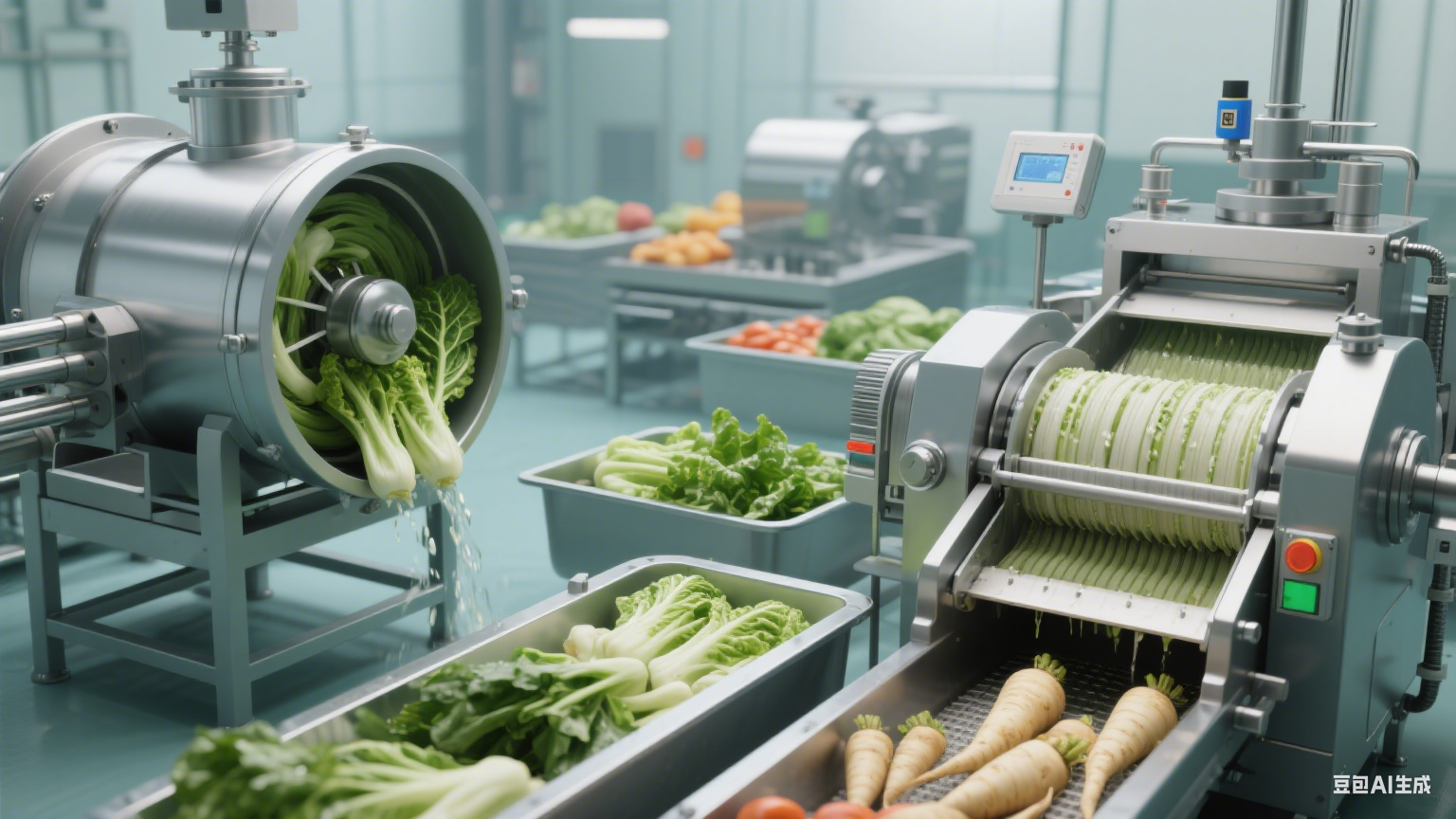 連續(xù)式蔬菜清洗漂燙流水線物料浪費(fèi)規(guī)避策略?(圖17)