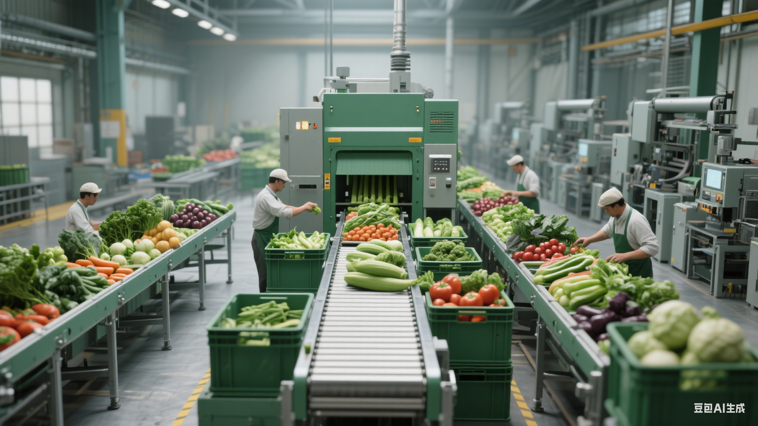 連續(xù)式蔬菜清洗漂燙流水線物料浪費(fèi)規(guī)避策略?(圖26)