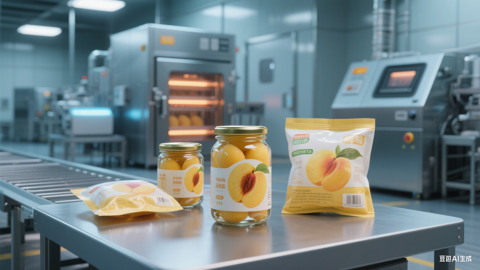 阜城漫河鎮(zhèn)預(yù)制果蔬黃桃生產(chǎn)線：從田園鮮桃到預(yù)制水果的全流程?(圖6)