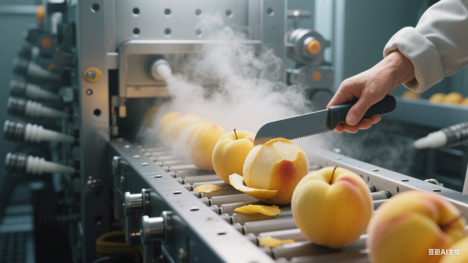 阜城漫河鎮(zhèn)預(yù)制果蔬黃桃生產(chǎn)線：從田園鮮桃到預(yù)制水果的全流程?(圖11)