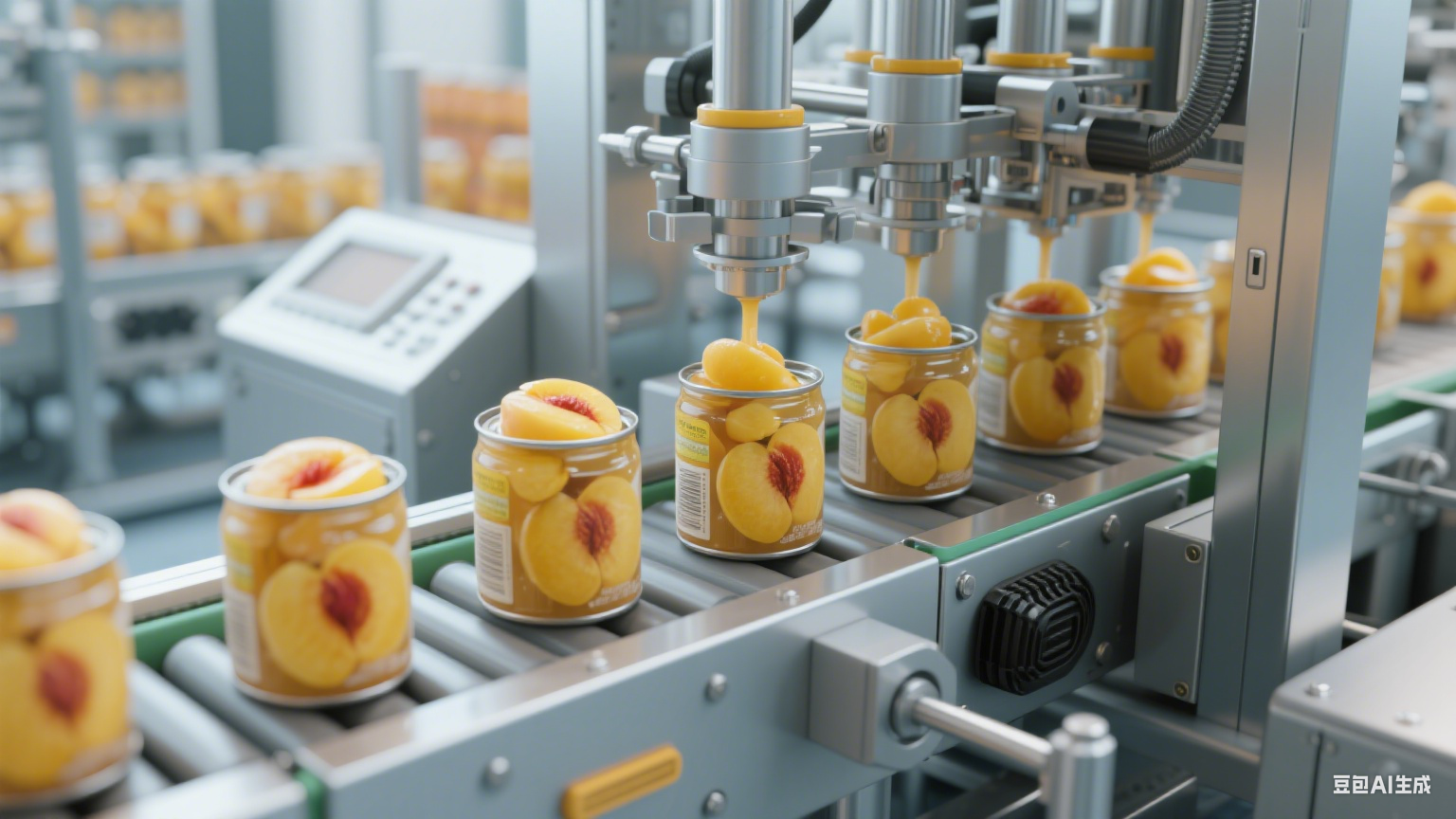 阜城漫河鎮(zhèn)預(yù)制果蔬黃桃生產(chǎn)線：從田園鮮桃到預(yù)制水果的全流程?(圖17)