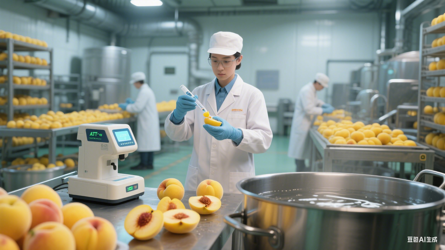 阜城漫河鎮(zhèn)預(yù)制果蔬黃桃生產(chǎn)線：從田園鮮桃到預(yù)制水果的全流程?(圖20)