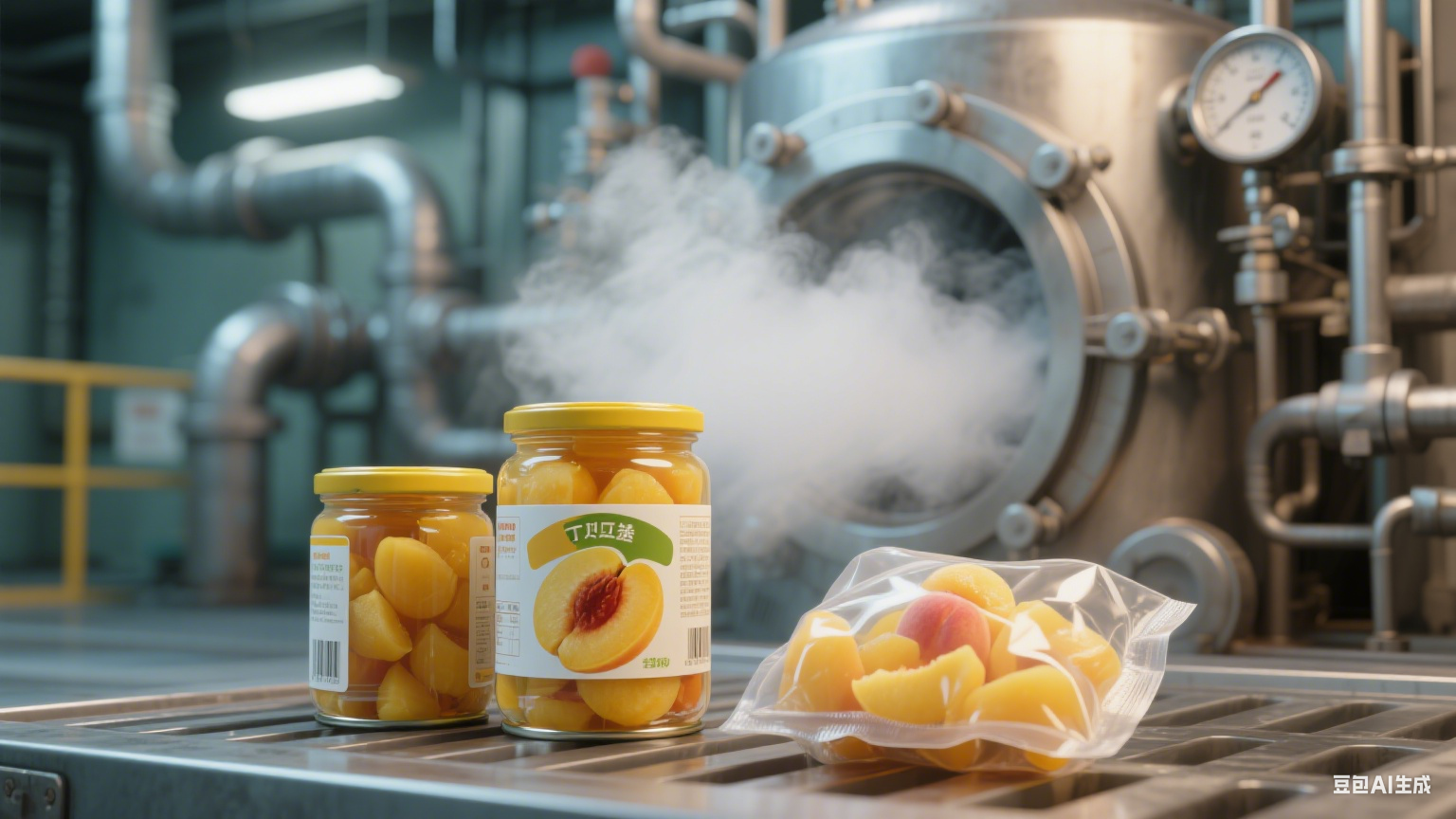 阜城漫河鎮(zhèn)預(yù)制果蔬黃桃生產(chǎn)線：從田園鮮桃到預(yù)制水果的全流程?(圖22)