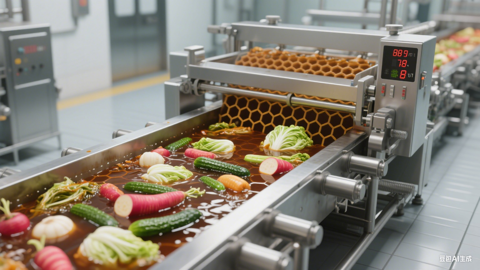 諸城的蜂窩鹵煮生產(chǎn)線在果蔬加工中起到的作用是什么？(圖10)
