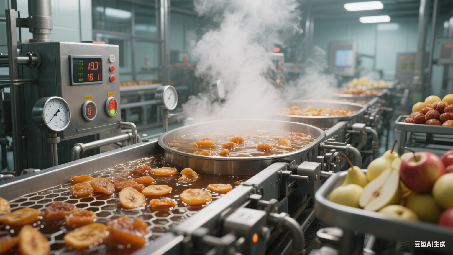 諸城的蜂窩鹵煮生產(chǎn)線在果蔬加工中起到的作用是什么？(圖11)