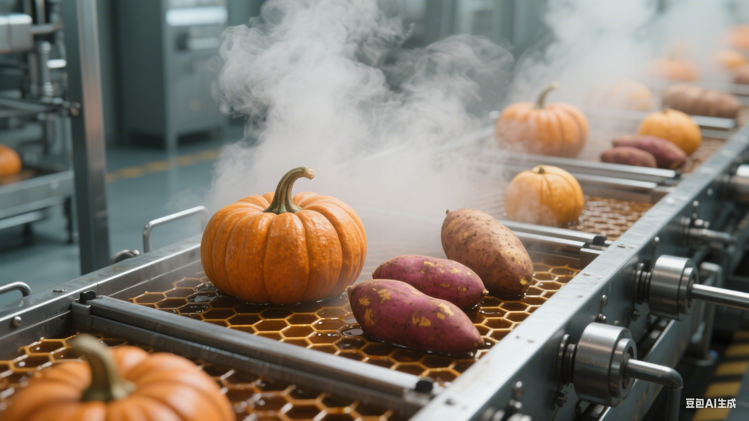 諸城的蜂窩鹵煮生產(chǎn)線在果蔬加工中起到的作用是什么？(圖12)