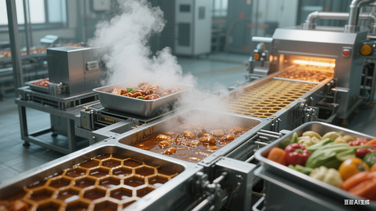 諸城的蜂窩鹵煮生產(chǎn)線在果蔬加工中起到的作用是什么？(圖14)