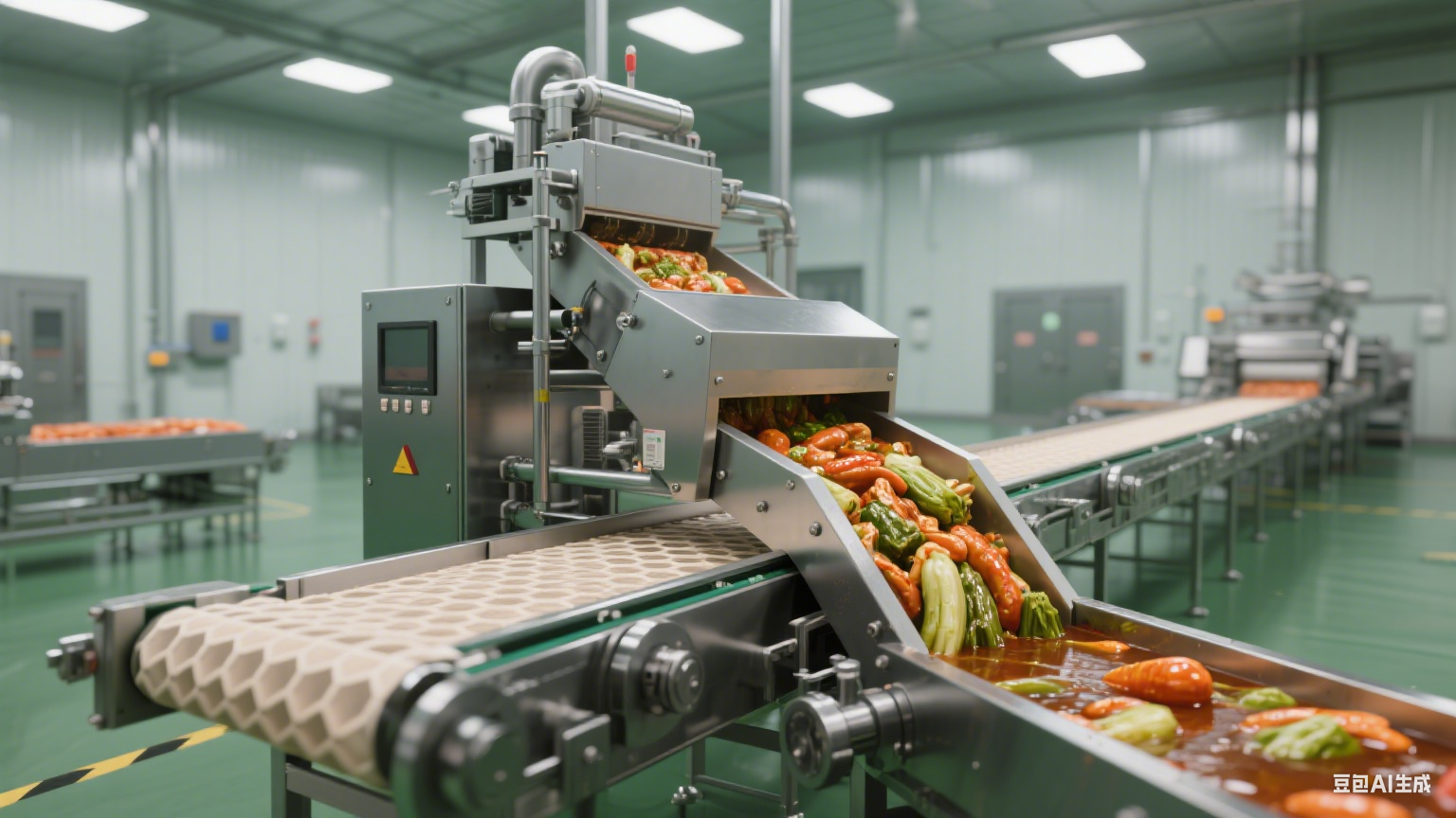 諸城的蜂窩鹵煮生產(chǎn)線在果蔬加工中起到的作用是什么？(圖18)