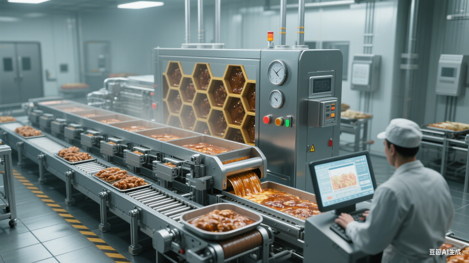 諸城的蜂窩鹵煮生產(chǎn)線在果蔬加工中起到的作用是什么？(圖20)