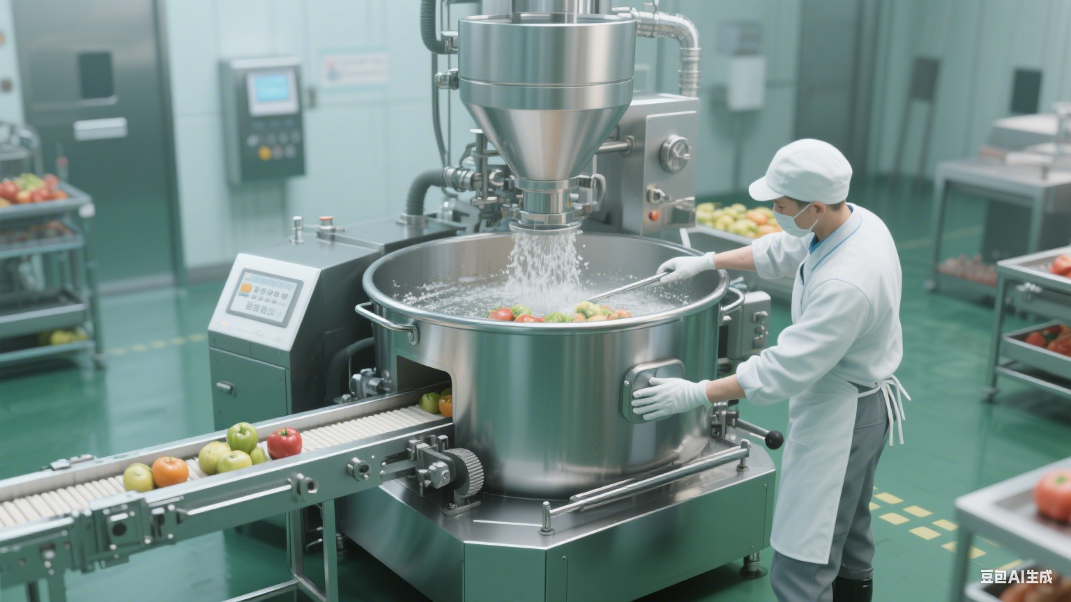 諸城的蜂窩鹵煮生產(chǎn)線在果蔬加工中起到的作用是什么？(圖23)