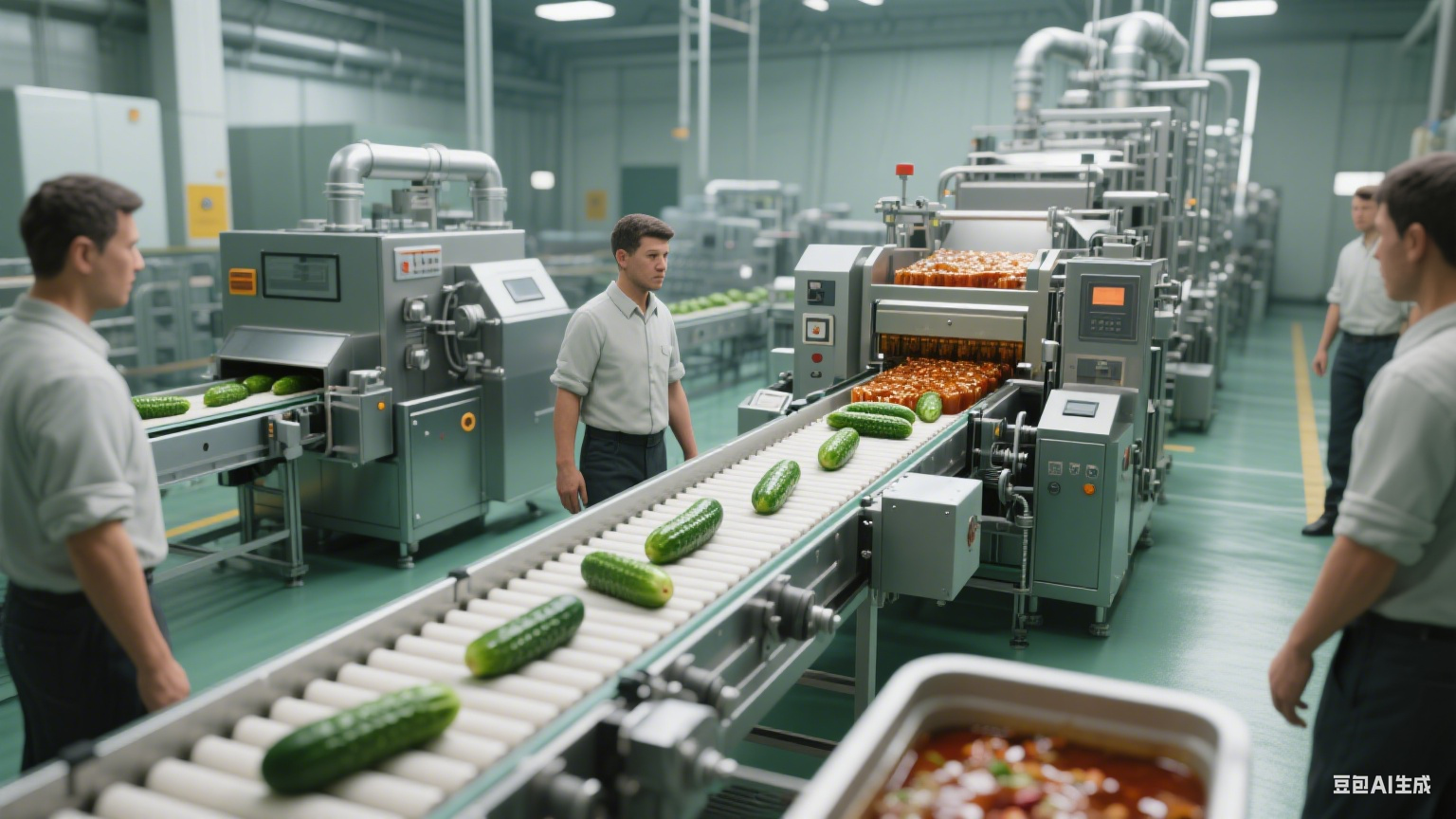 醬腌黃瓜巴氏殺菌流水線的設(shè)備組成和怎樣選擇設(shè)備廠家？   