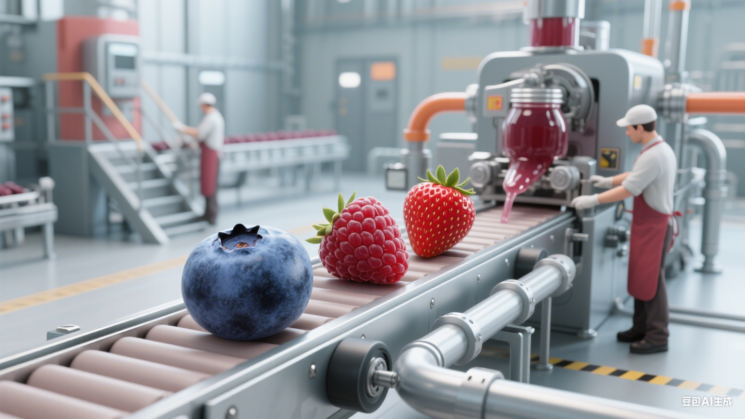 藍(lán)莓樹莓草莓加工生產(chǎn)線：濃縮汁與果醬加工工藝