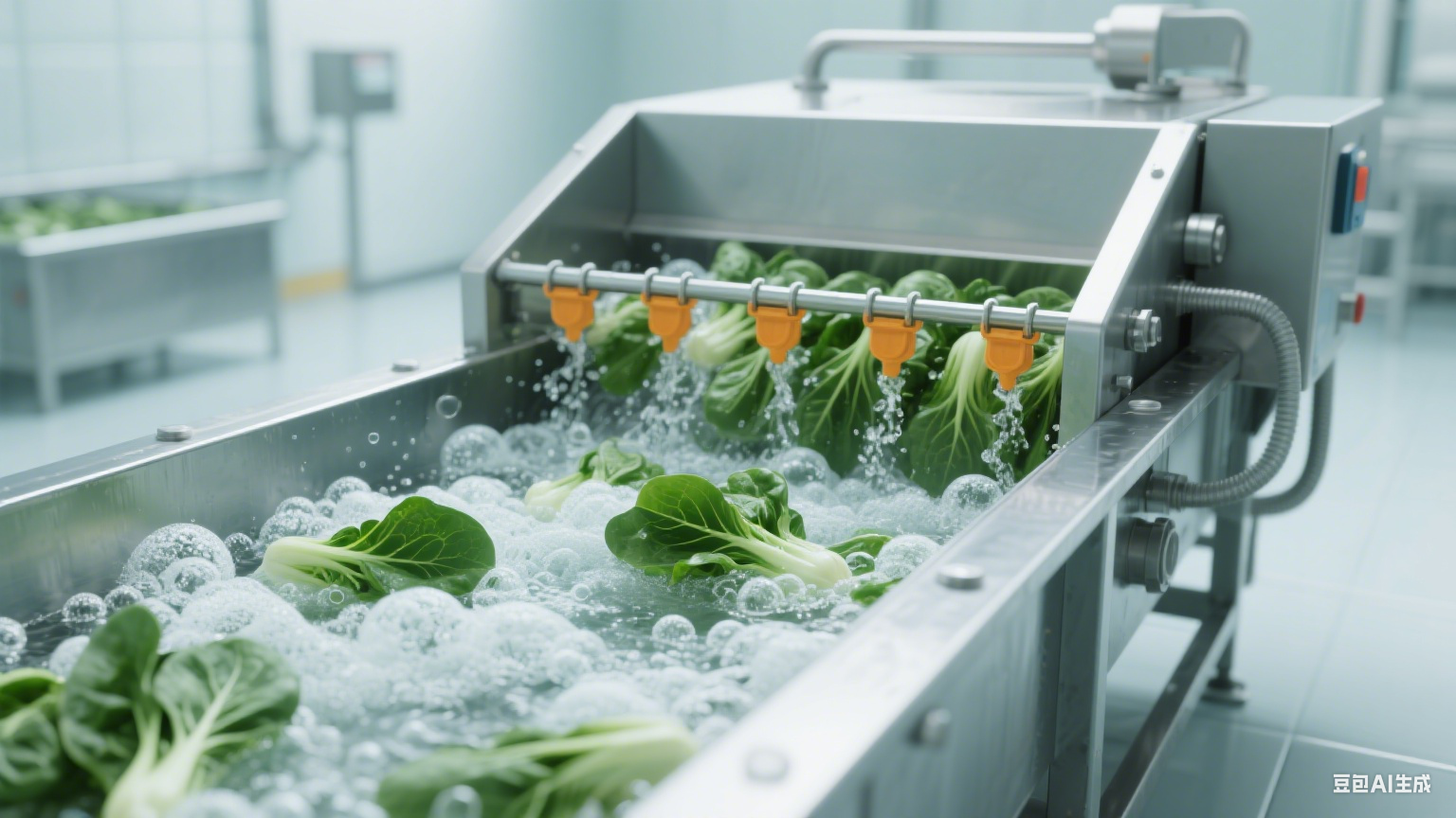 扇貝隧道式速凍機作為預制菜的速凍加工生產線，它前后銜接的設備式什么？(圖3)