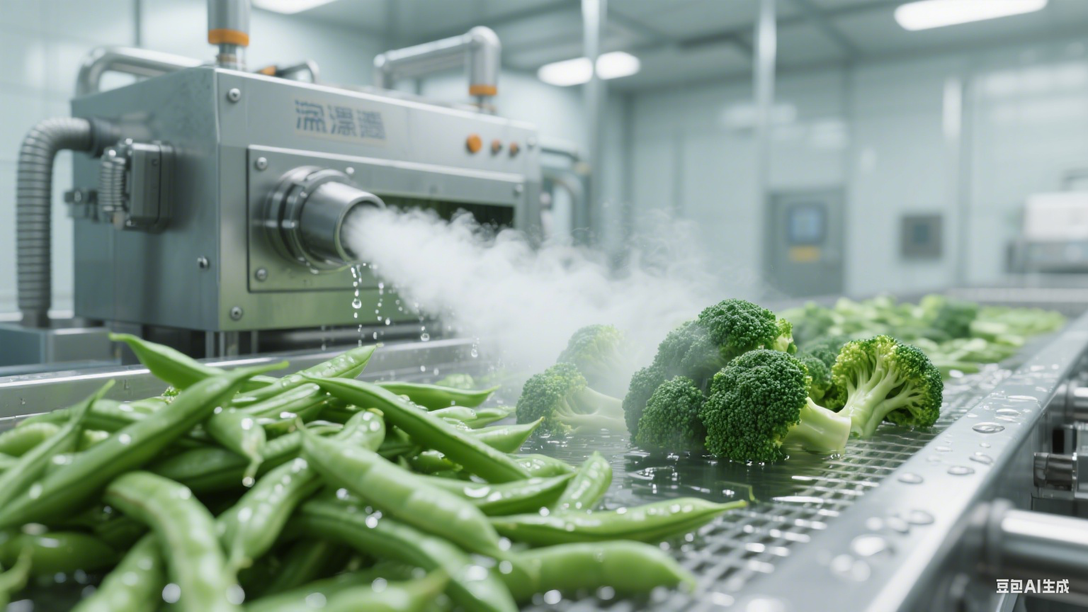 扇貝隧道式速凍機作為預制菜的速凍加工生產線，它前后銜接的設備式什么？(圖7)