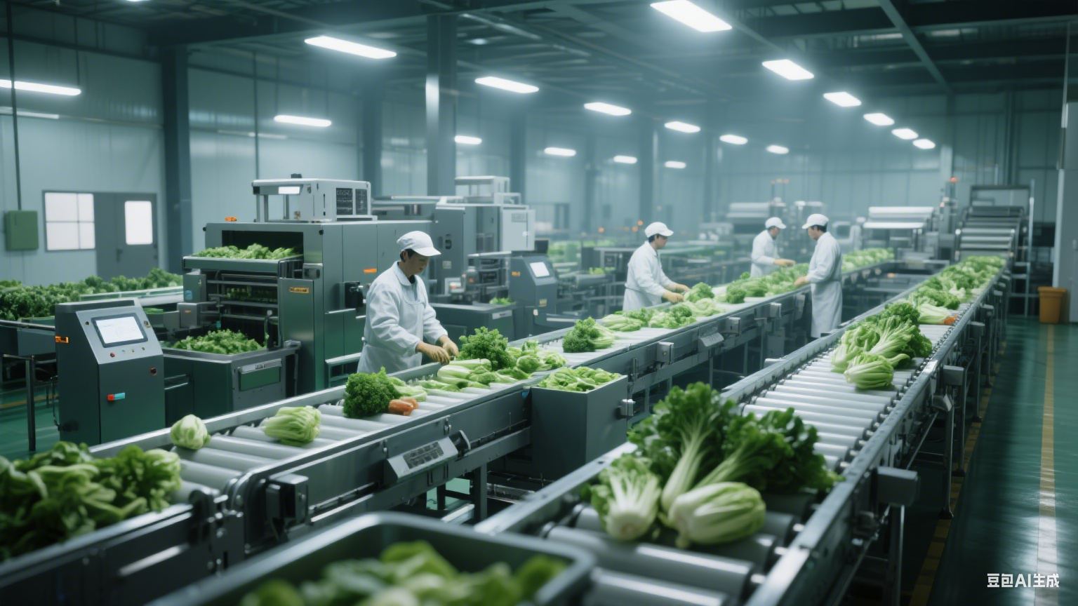 大型全自動(dòng)凈菜加工流水線整個(gè)流程和規(guī)劃方案到廠房驗(yàn)收 