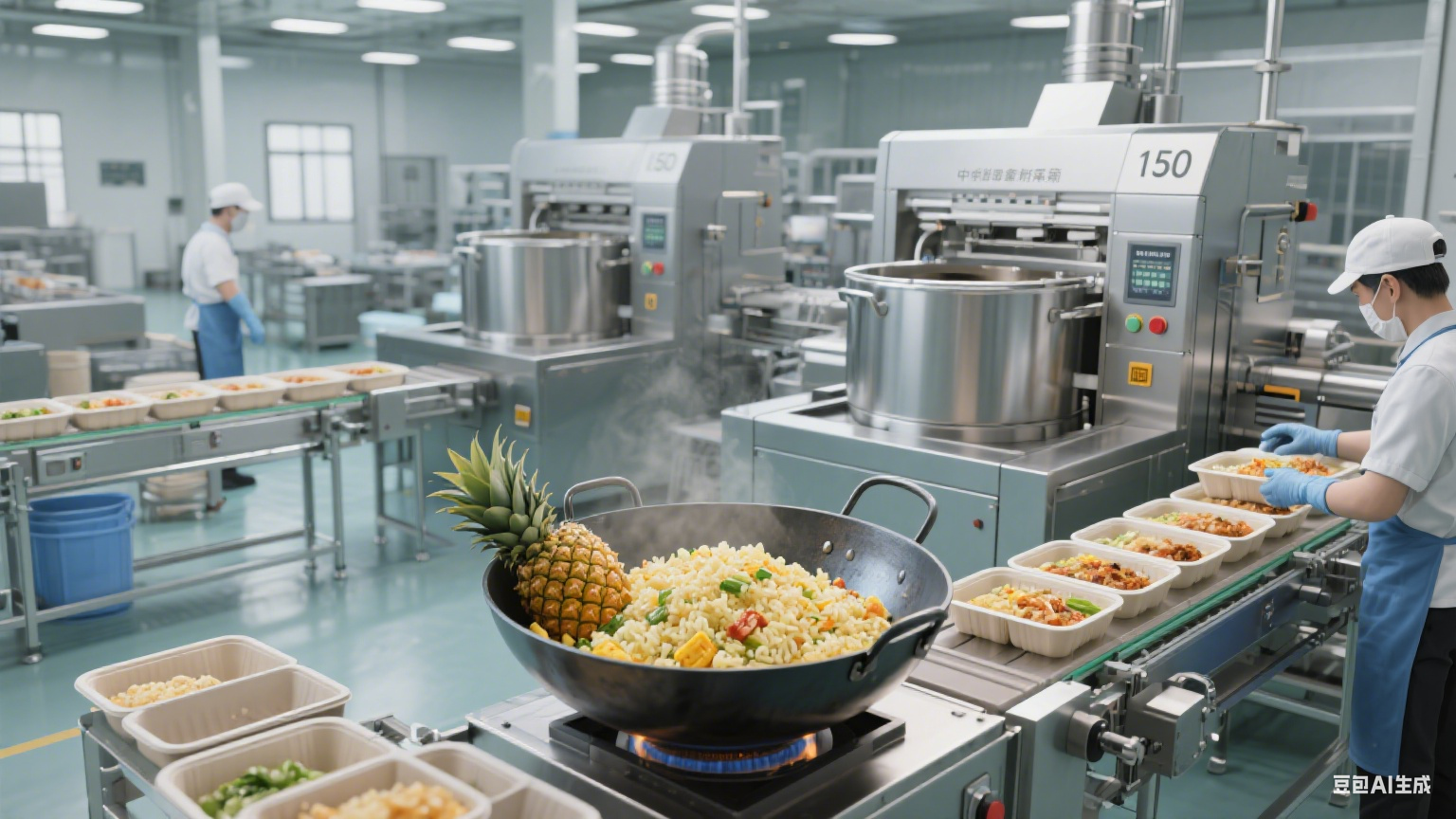 預(yù)制菜菠蘿炒飯生產(chǎn)線單次制作量解析：構(gòu)建 “設(shè)備協(xié)同 + 工藝適配” 的量化生產(chǎn)(圖6)
