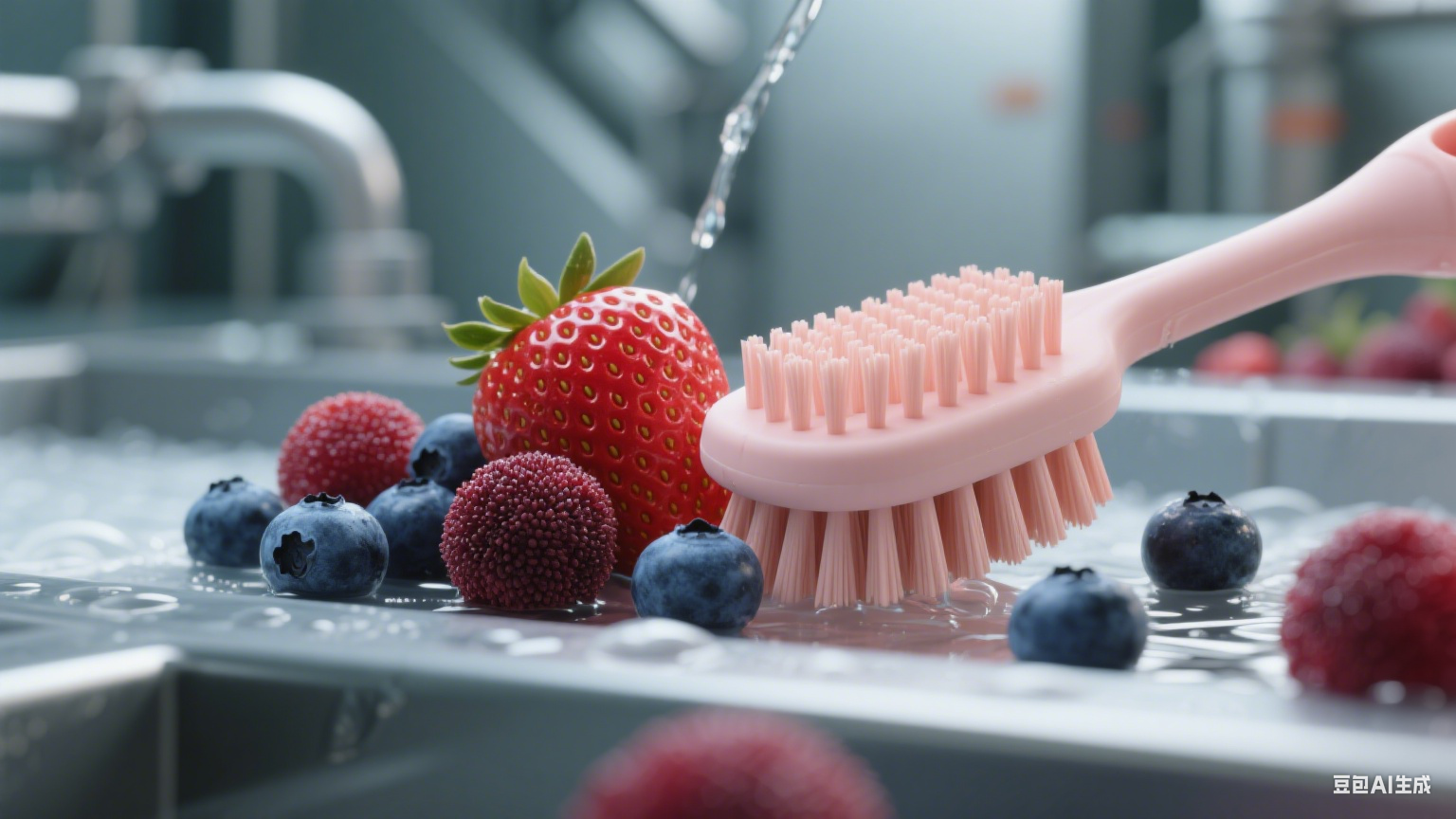 水果毛輥清洗機生產(chǎn)線：解構(gòu) “柔性毛刷 + 有效控力” 的果蔬表皮零損傷(圖2)