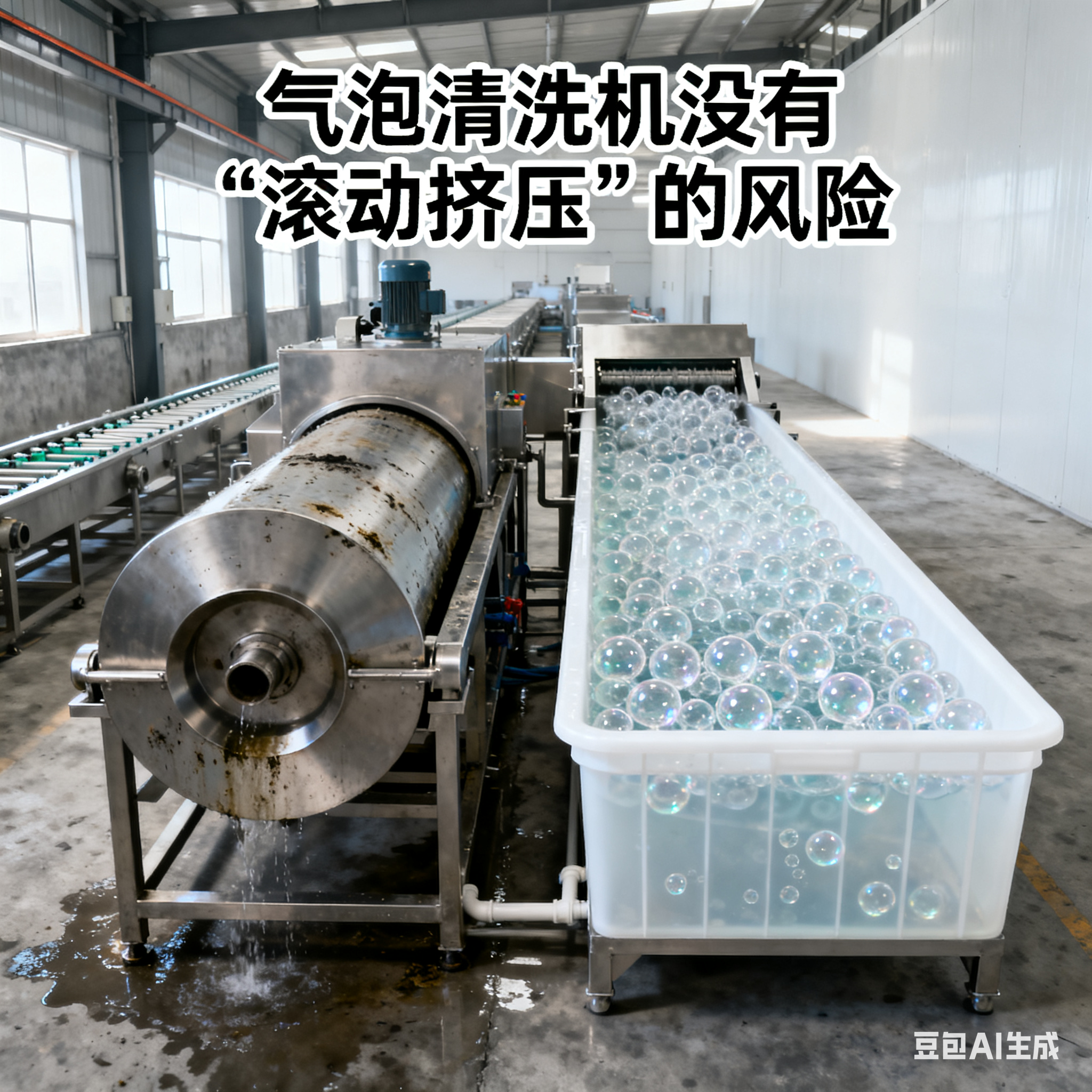 豆角氣泡清洗機(jī)生產(chǎn)線：會(huì)弄斷豆角嗎？(圖2)