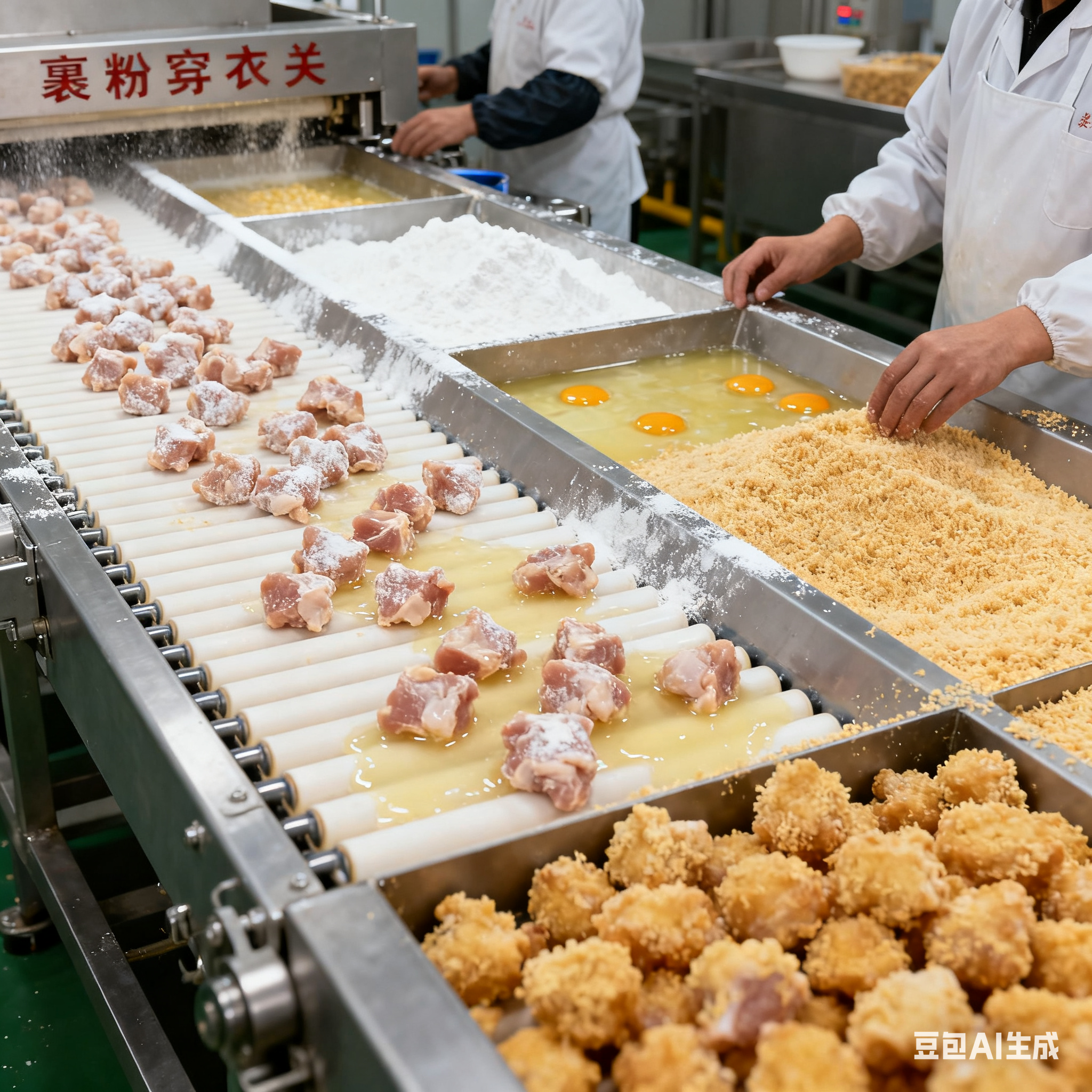 雞米花預(yù)制菜是怎么 “走” 完生產(chǎn)線的？(圖3)