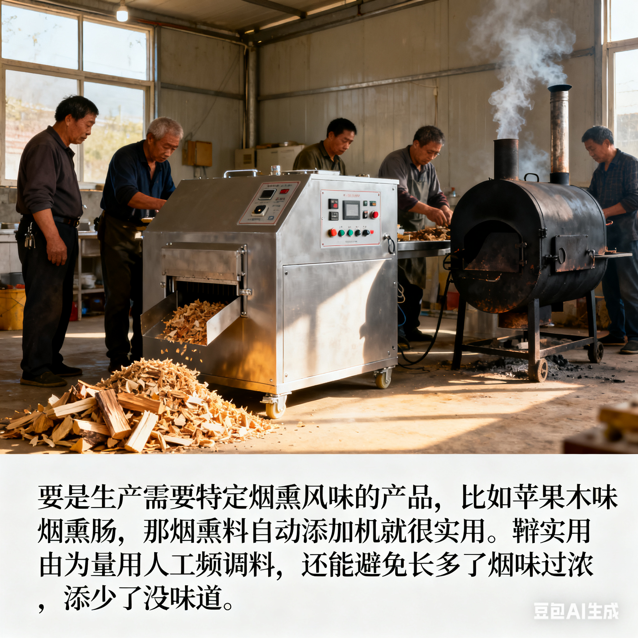 煙熏爐生產(chǎn)線該搭配什么設(shè)備？這些組合有講究(圖3)