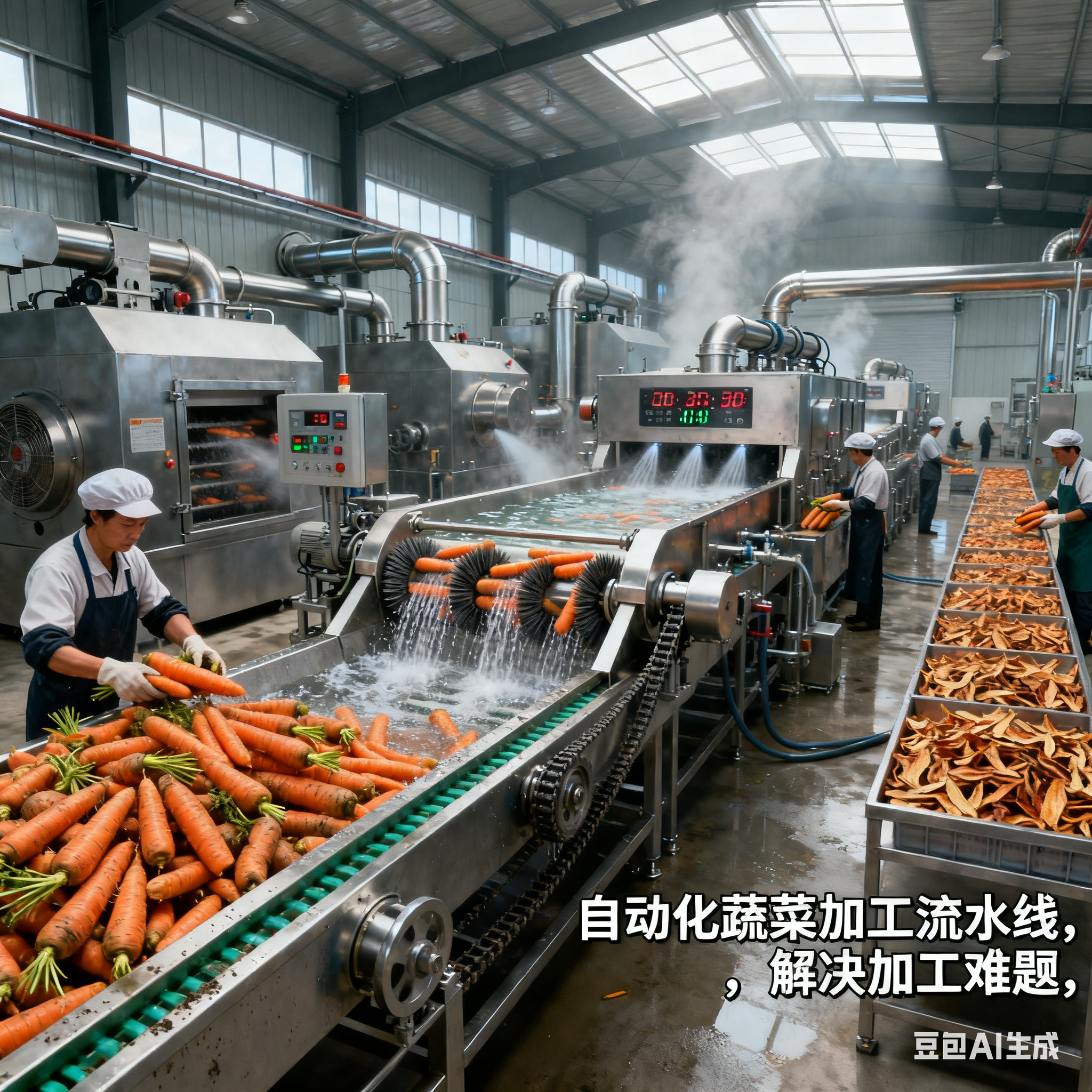 蔬菜加工清洗漂燙烘干流水線，究竟誰能用？(圖2)