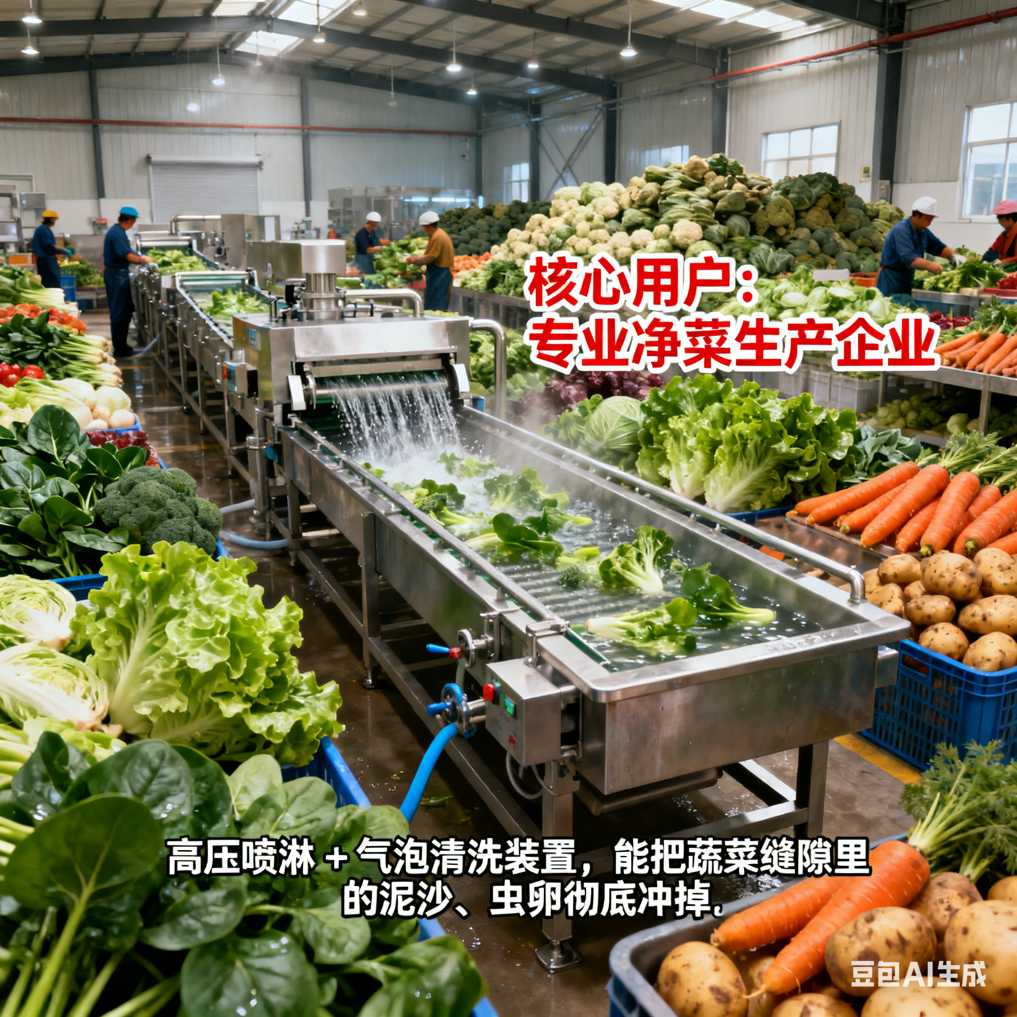 凈菜加工全套流水線，能幫哪些人解決難題？(圖2)