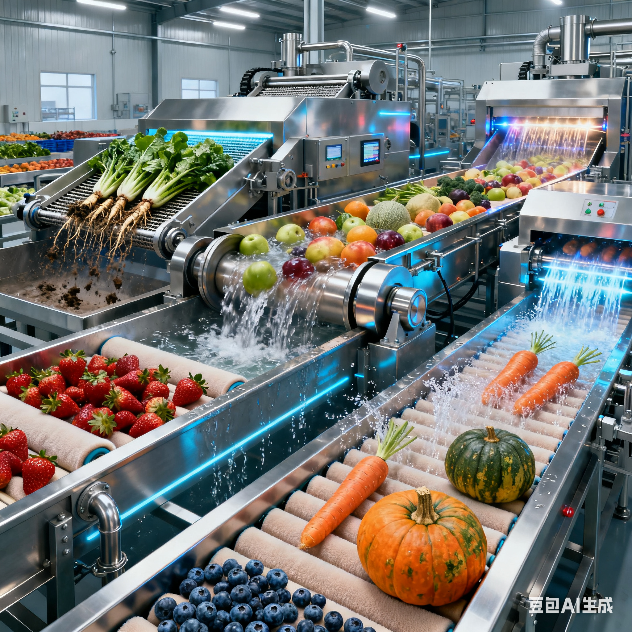 瓜果毛菜加工設(shè)備生產(chǎn)線，如何適配多樣加工需求？(圖2)