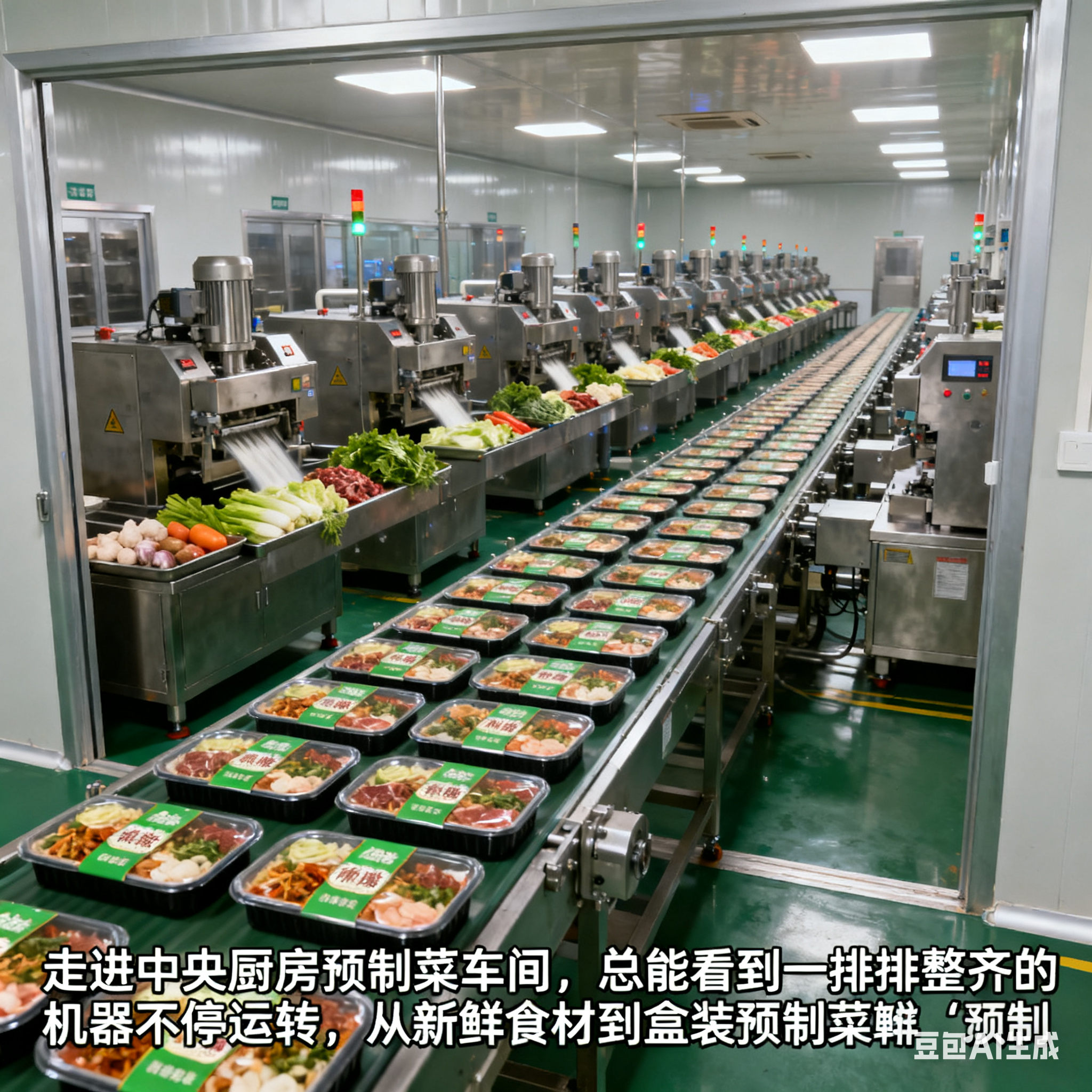 中央廚房預(yù)制菜生產(chǎn)線，都用啥設(shè)備？(圖1)