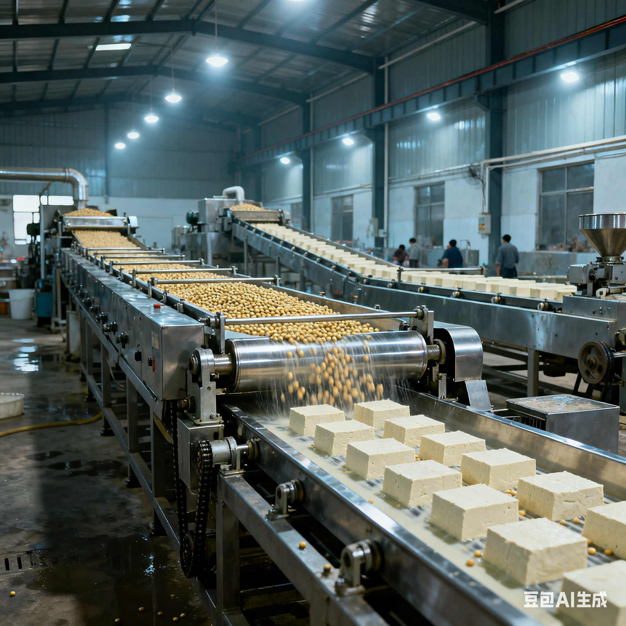 大中型豆腐工廠，流水線機(jī)器好用嗎？(圖1)