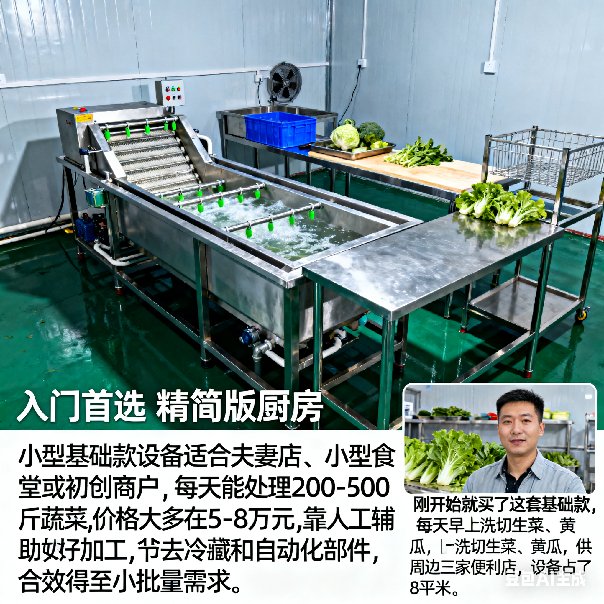 蔬菜凈菜加工生產(chǎn)線，最低價格是多少？(圖2)