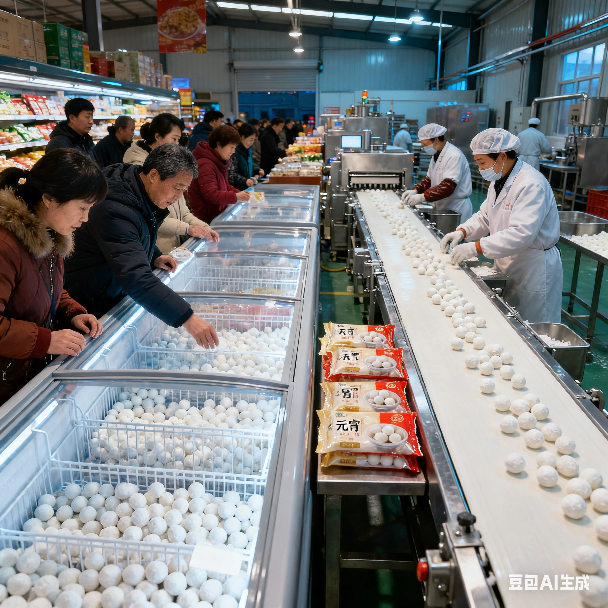 預(yù)制菜加工生產(chǎn)線，一天能產(chǎn)多少噸元宵？(圖1)