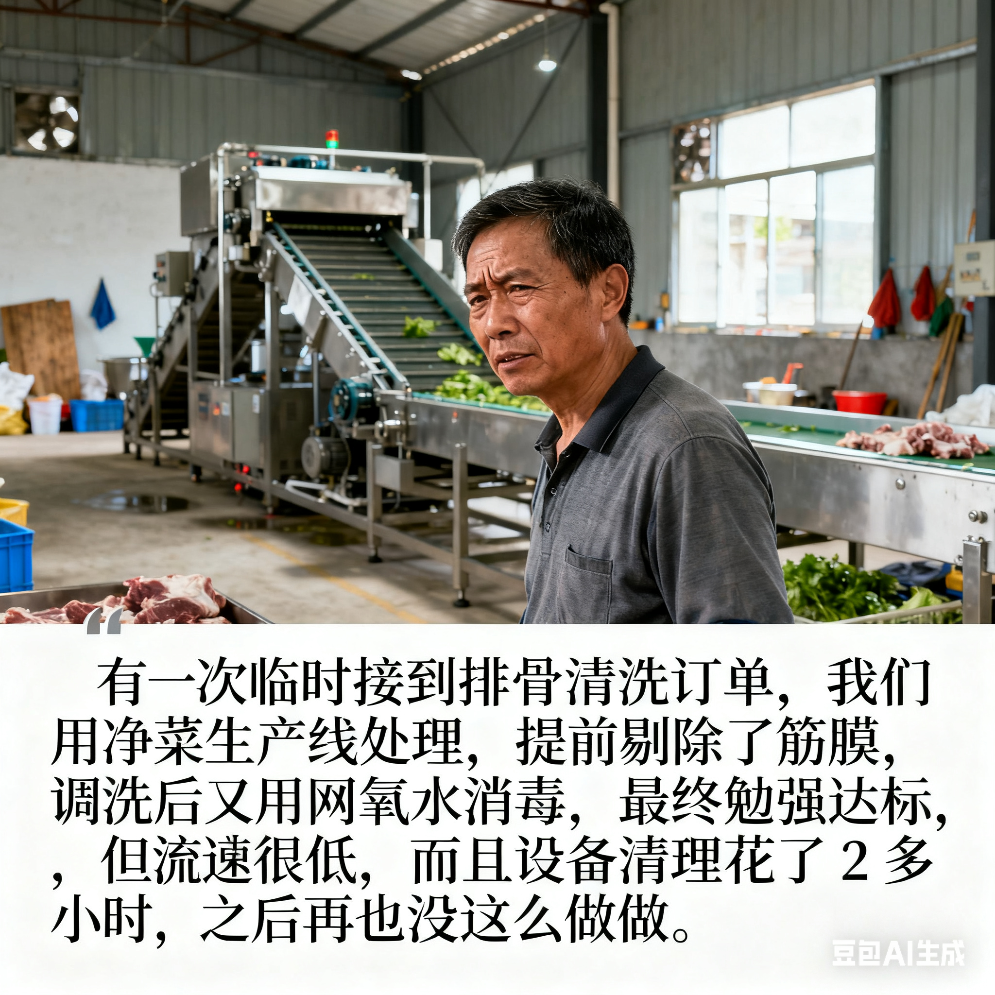 凈菜加工生產(chǎn)線，能洗肉類嗎？(圖3)
