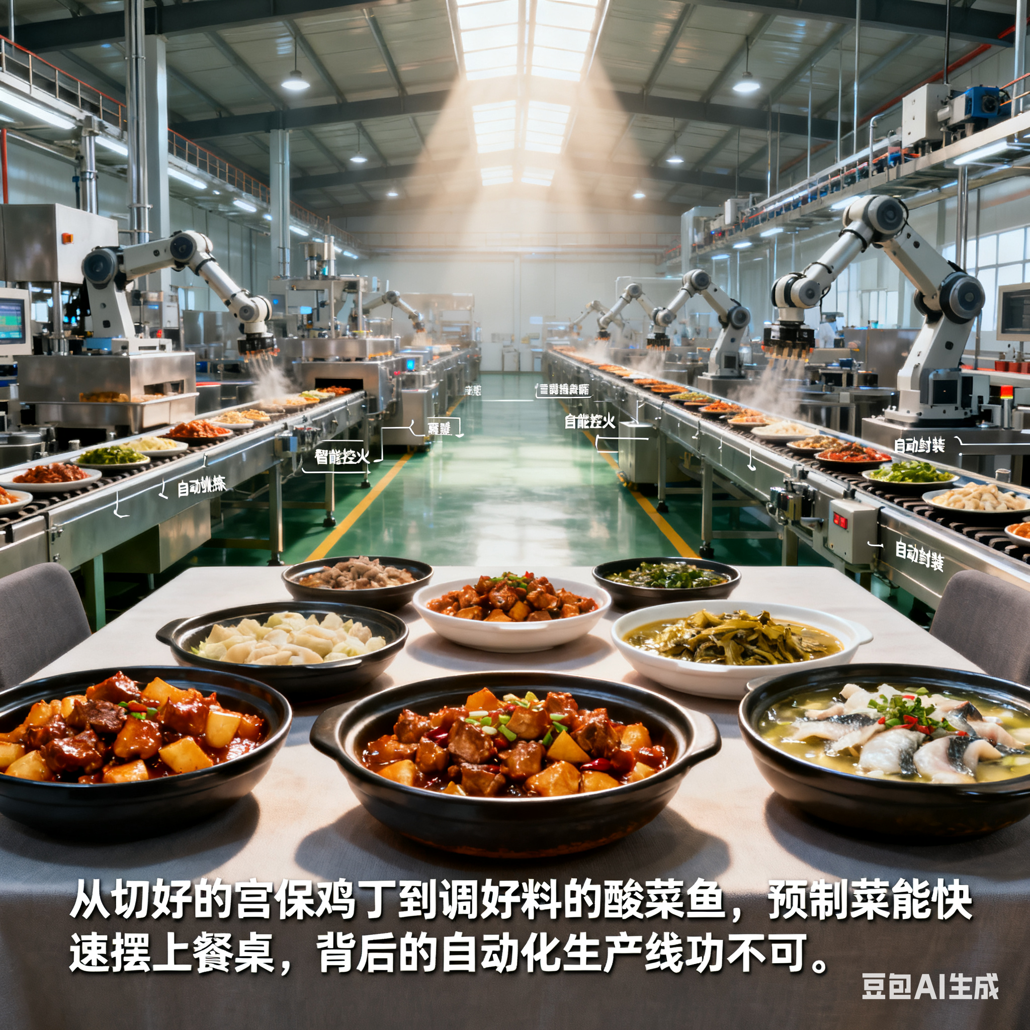 自動(dòng)化預(yù)制菜生產(chǎn)線，自動(dòng)化藏在哪？(圖1)