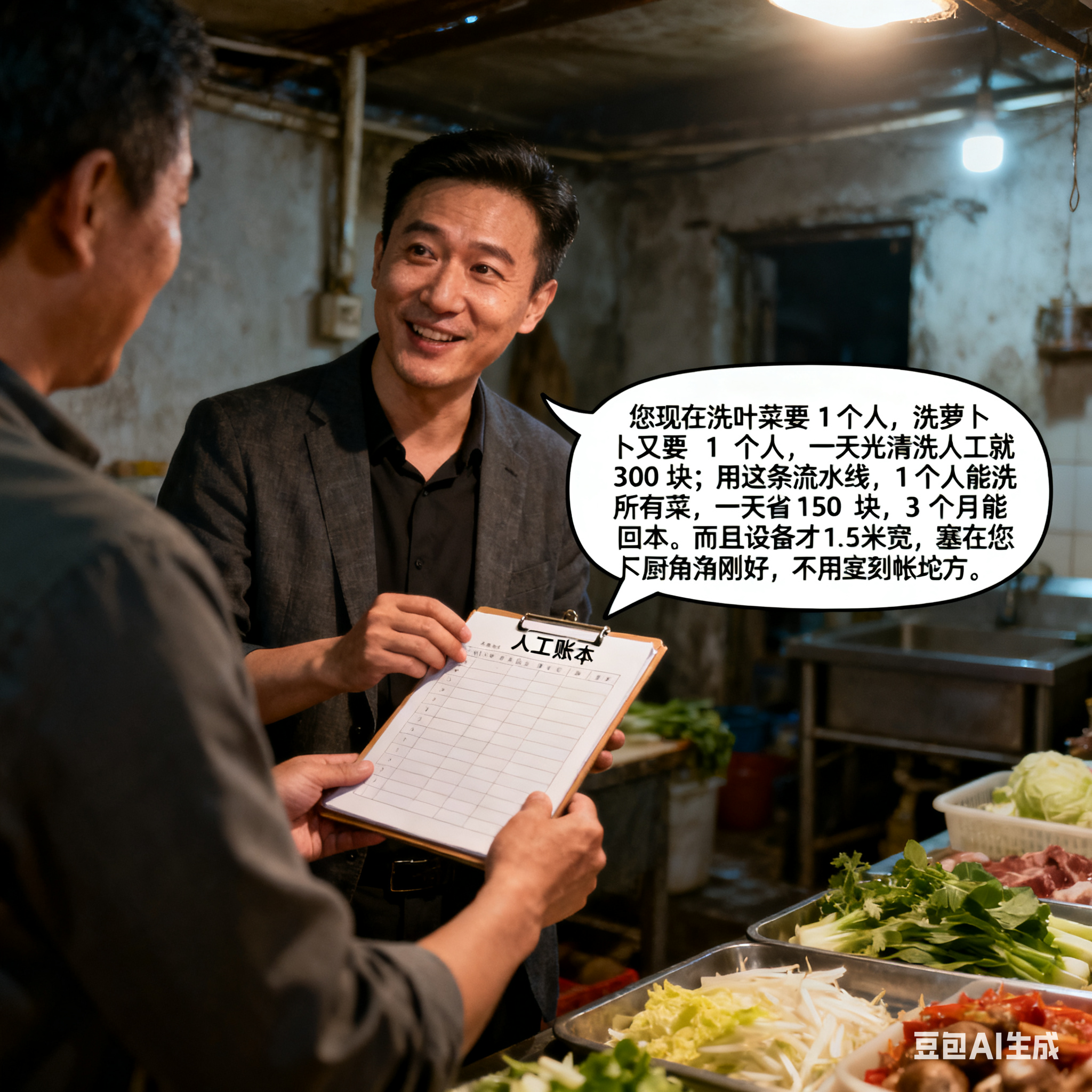 多功能預(yù)制菜清洗流水線，怎么賣更受歡迎？(圖2)