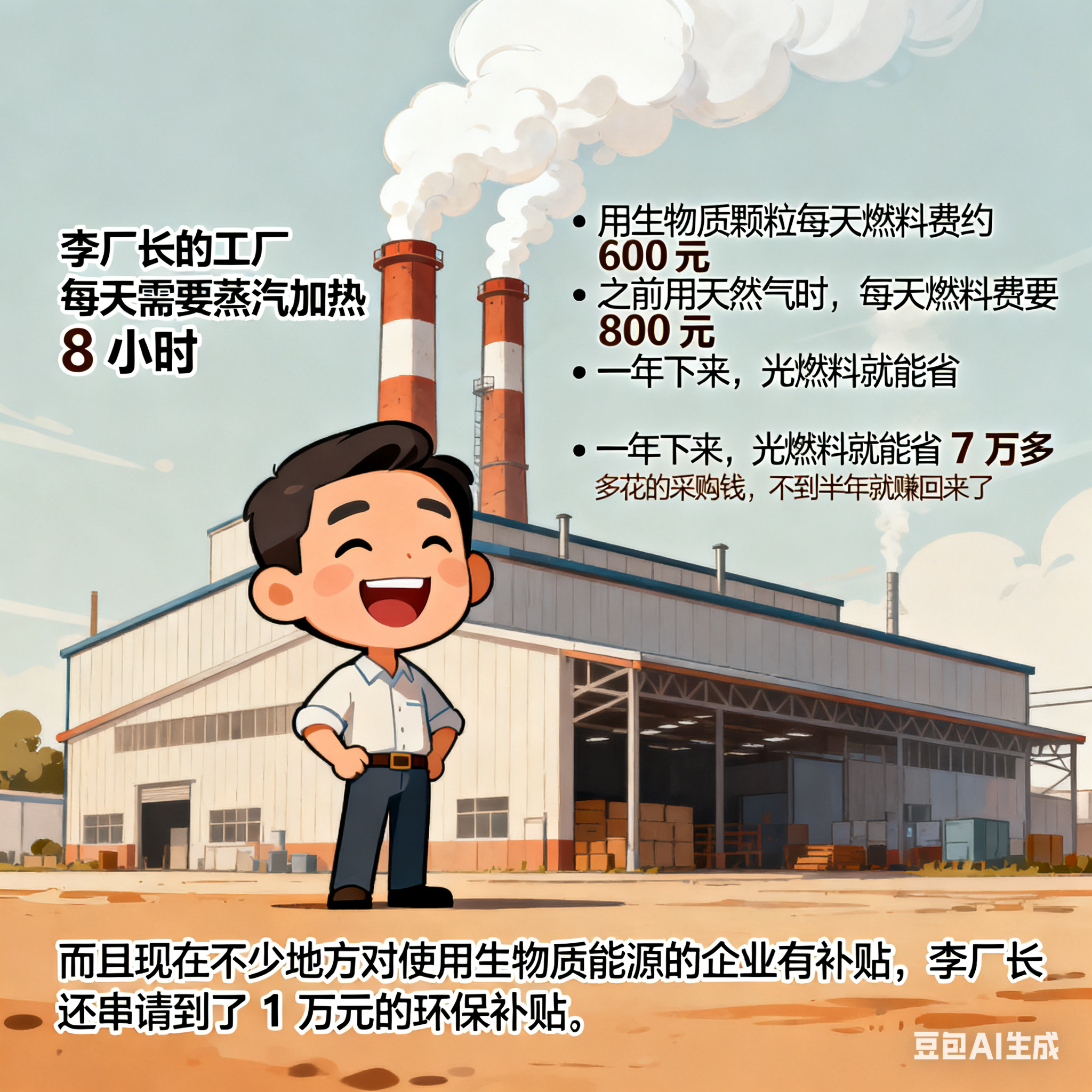 生物質(zhì)顆粒蒸汽發(fā)生器生產(chǎn)線，性價(jià)比高嗎？(圖2)