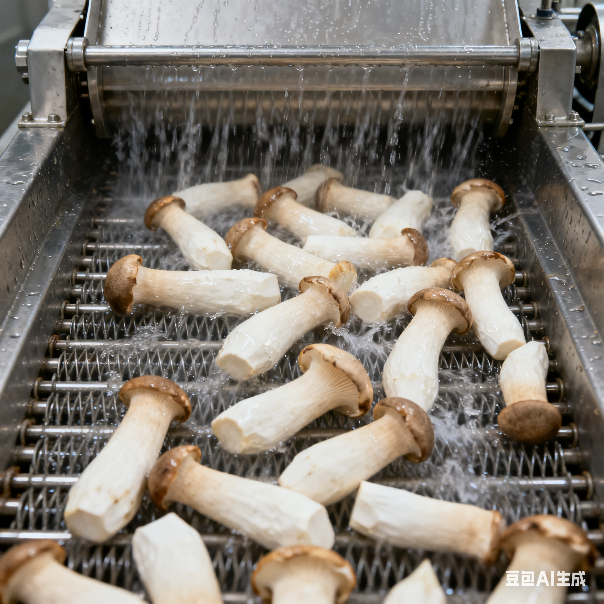 從菌菇到凈品，杏鮑菇清洗設(shè)備生產(chǎn)線如何運(yùn)作？(圖5)