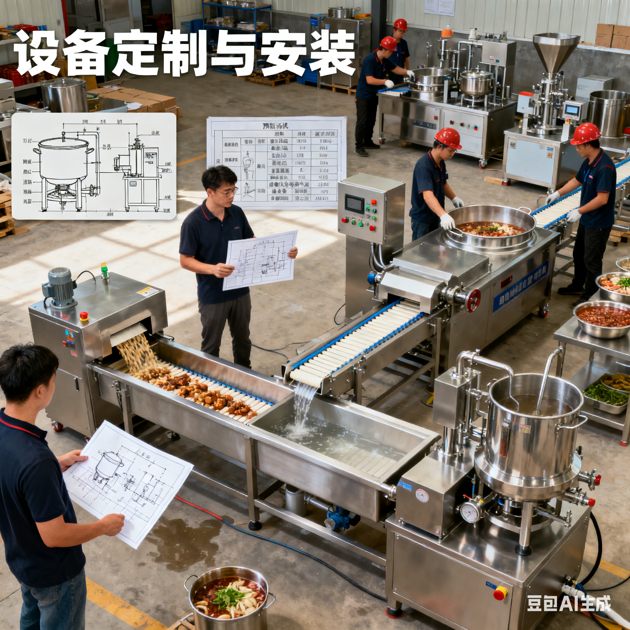 貼合場(chǎng)地工藝，預(yù)制菜生產(chǎn)線如何定制？(圖4)