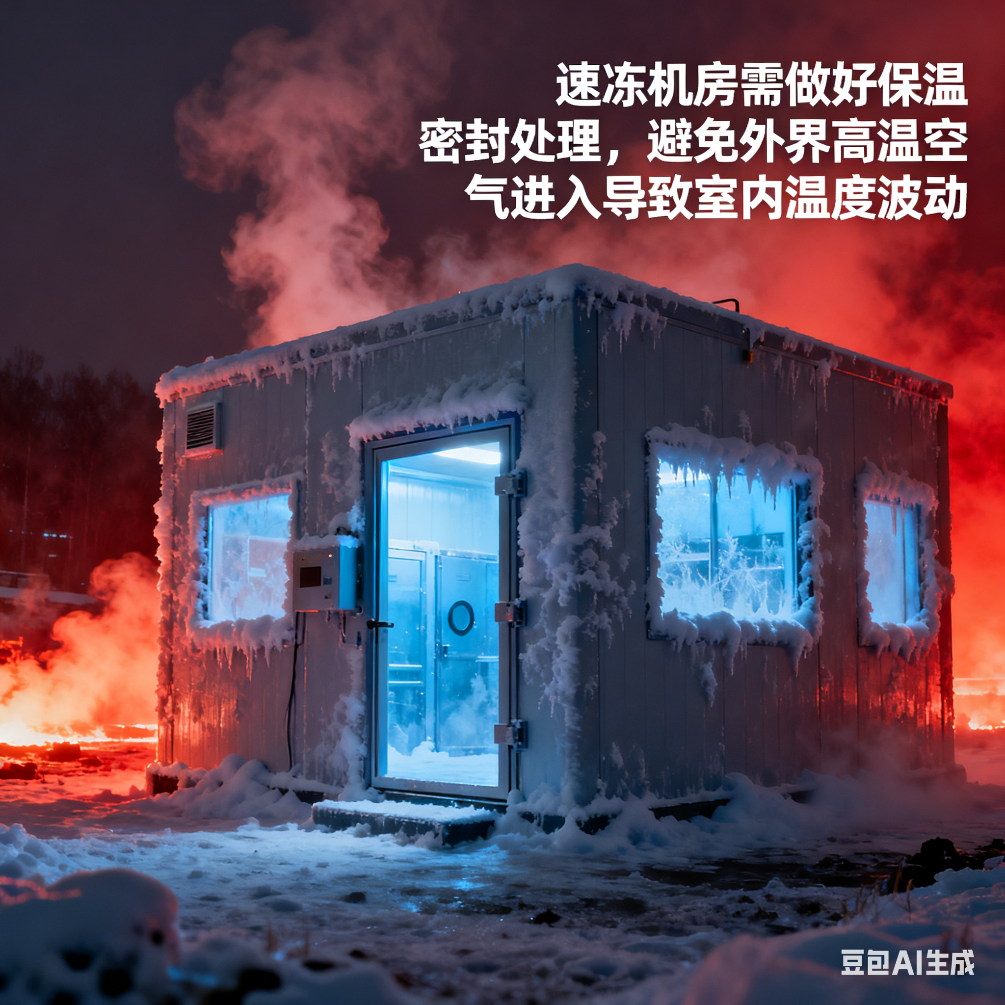 10 噸預(yù)制菜浸液式速凍線，室內(nèi)溫度多少？(圖2)