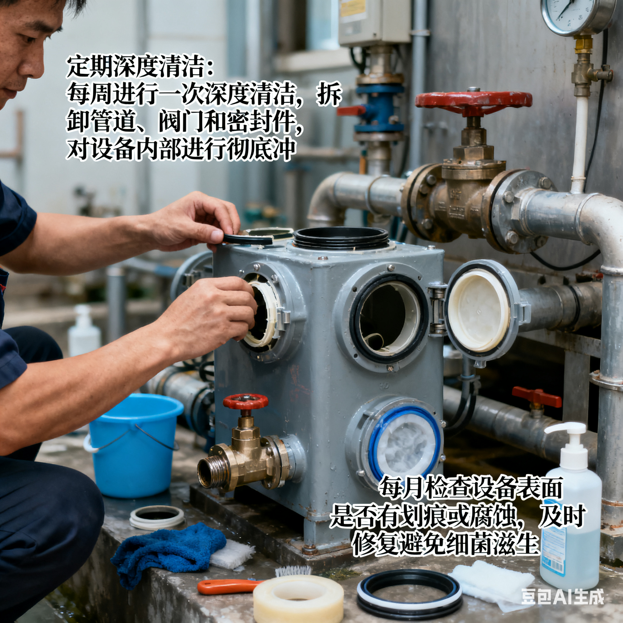 日式濃湯快速熬煮鍋生產(chǎn)線，清洗方便嗎？(圖5)