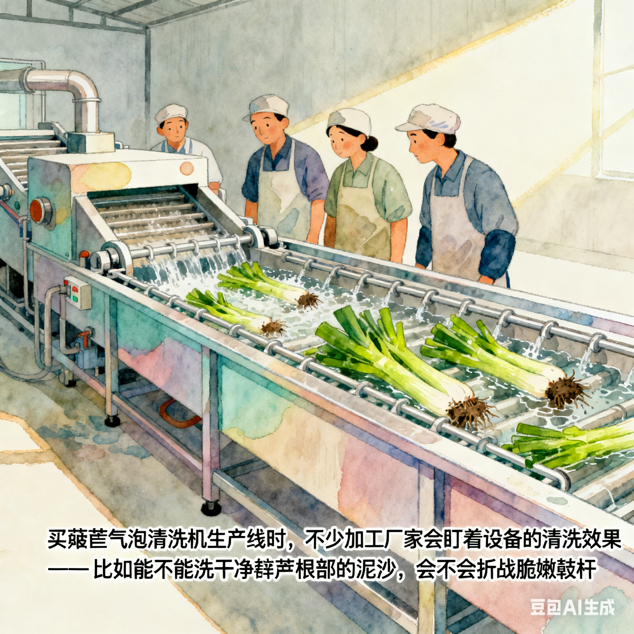 萵苣氣泡清洗機(jī)生產(chǎn)線，售后服務(wù)有哪些保障？(圖1)