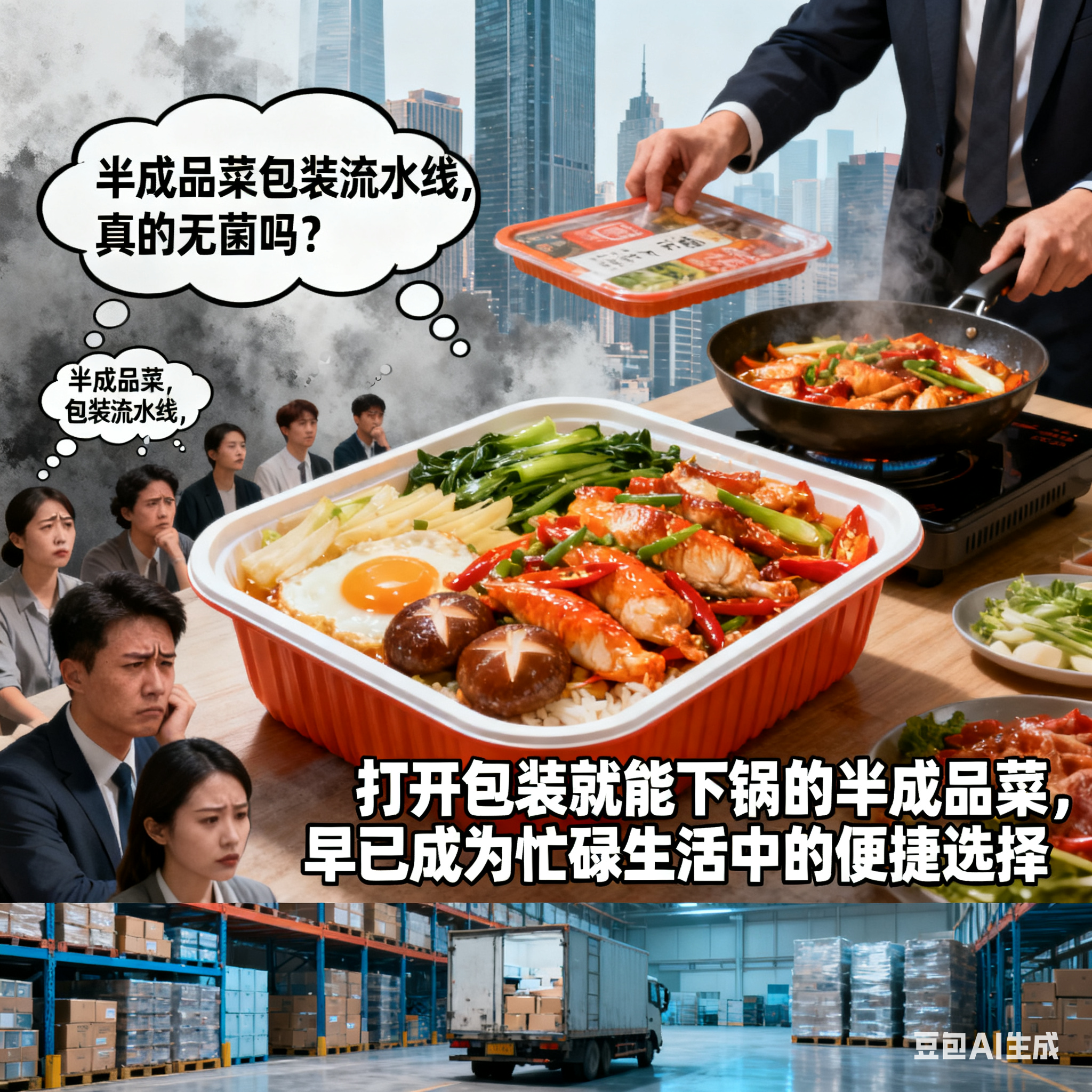 半成品菜包裝流水線，真的無菌嗎？(圖1)