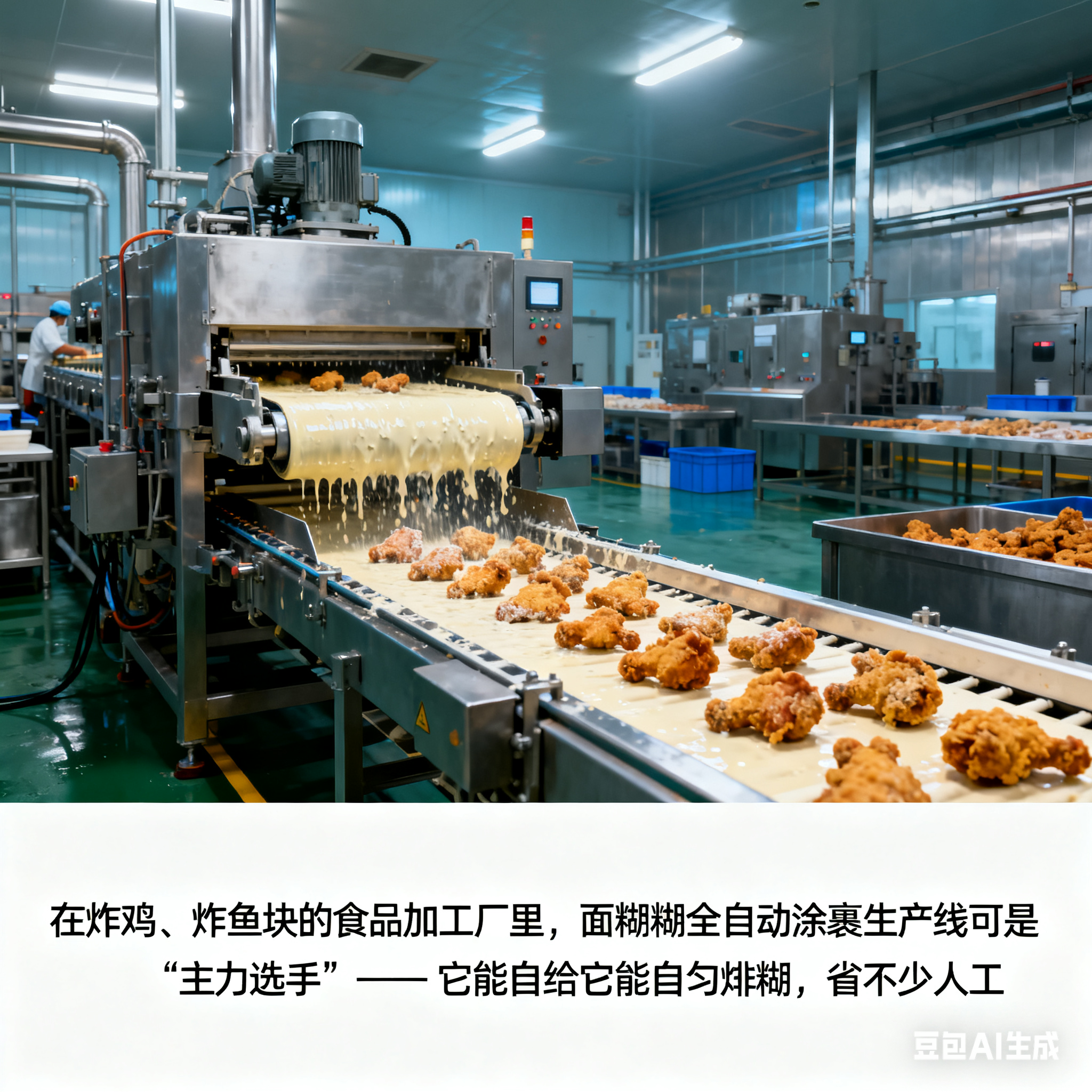 面糊糊全自動(dòng)涂裹生產(chǎn)線，咋維護(hù)才耐用？(圖1)