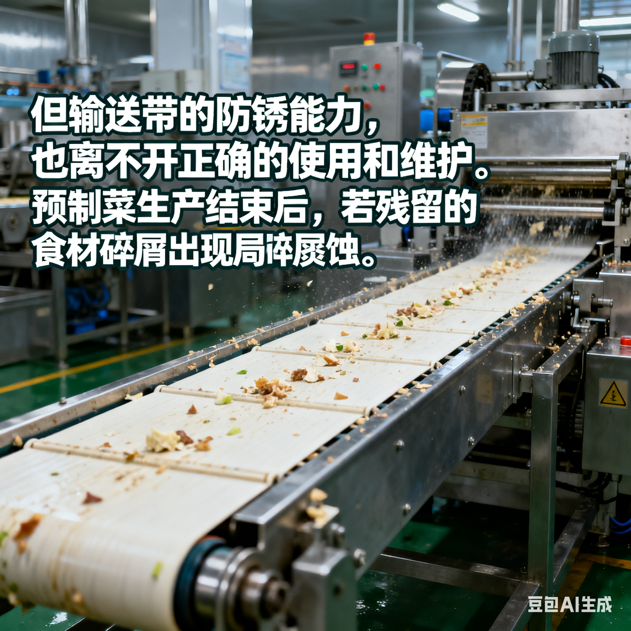 預(yù)制菜生產(chǎn)線輸送帶，真能抗住銹蝕嗎？(圖4)