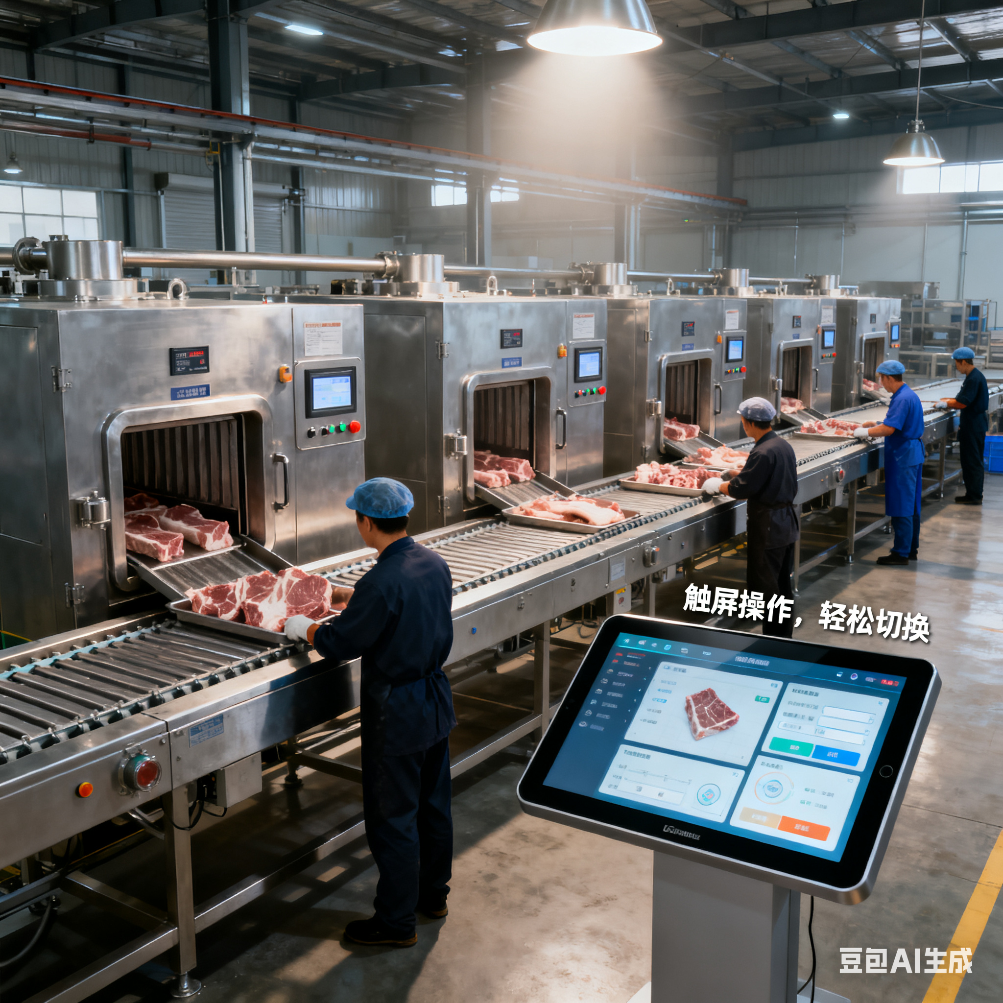 預(yù)制菜肉類解凍設(shè)備生產(chǎn)線，操作真的方便嗎？(圖5)