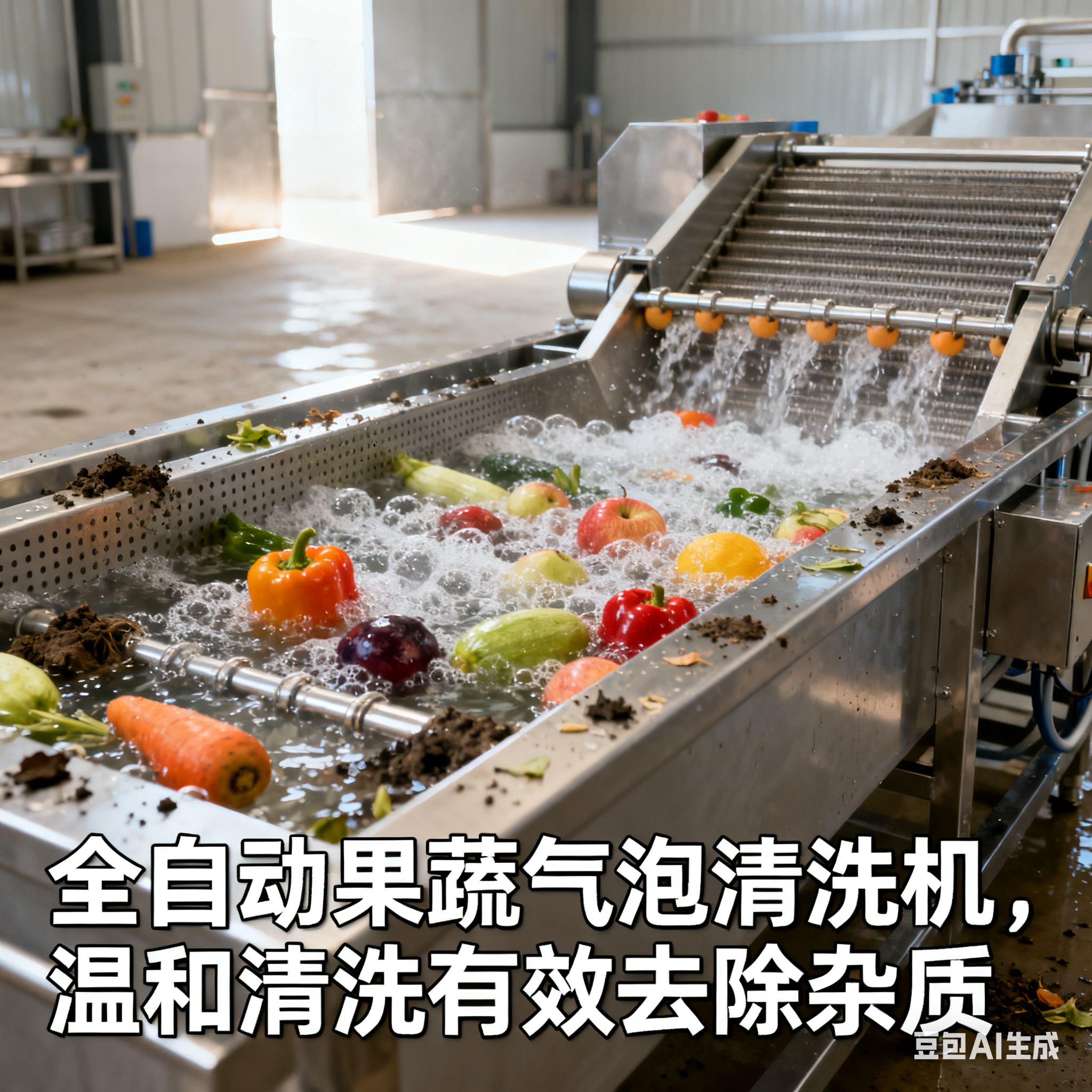 全自動果蔬氣泡清洗機，有哪些種類？(圖1)