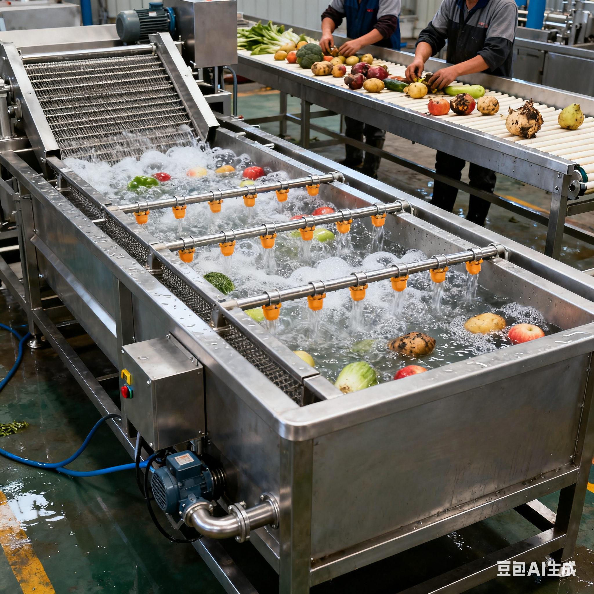 多功能凈菜加工設(shè)備生產(chǎn)線，包含哪些設(shè)備？(圖2)