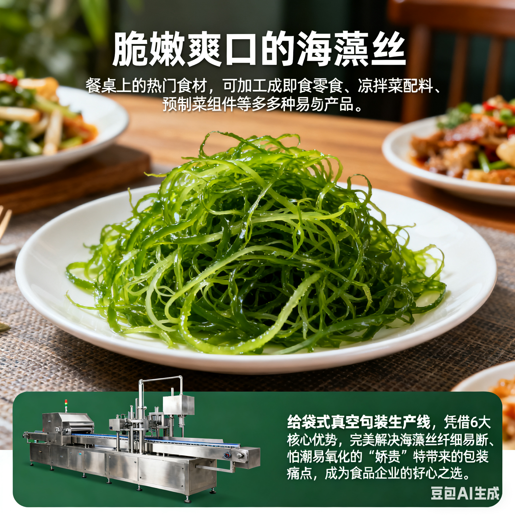 海藻絲給袋式真空包裝生產(chǎn)線，6 大優(yōu)勢有哪些？(圖1)